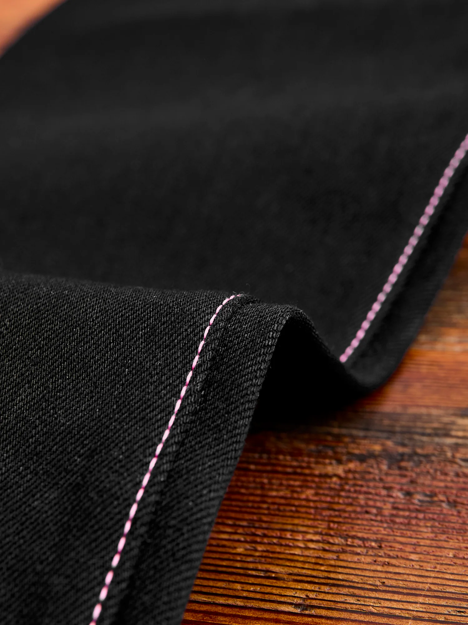 0306-B 15.7oz Black Selvedge Denim - Tight Tapered Fit - Image 11
