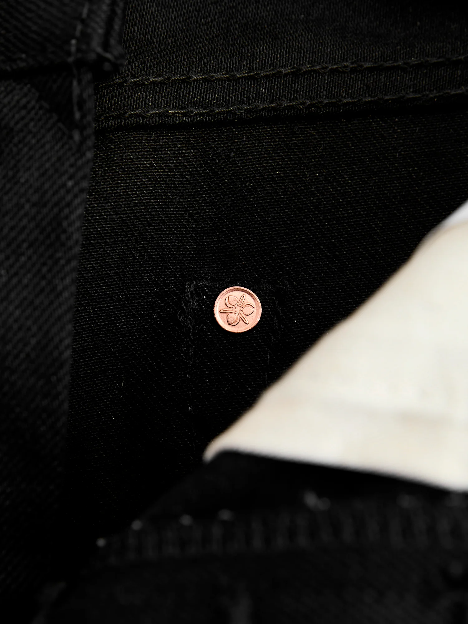 0306-B 15.7oz Black Selvedge Denim - Tight Tapered Fit - Image 9