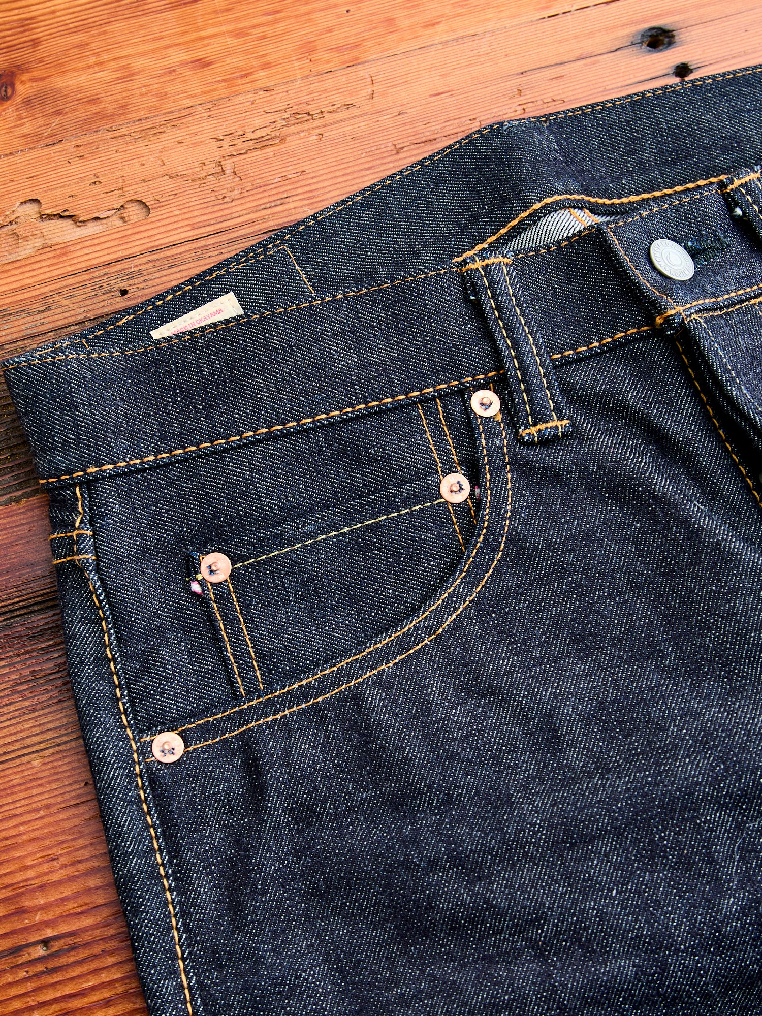 0306-V 15.7oz Selvedge Denim - Tight Tapered Fit - Image 6
