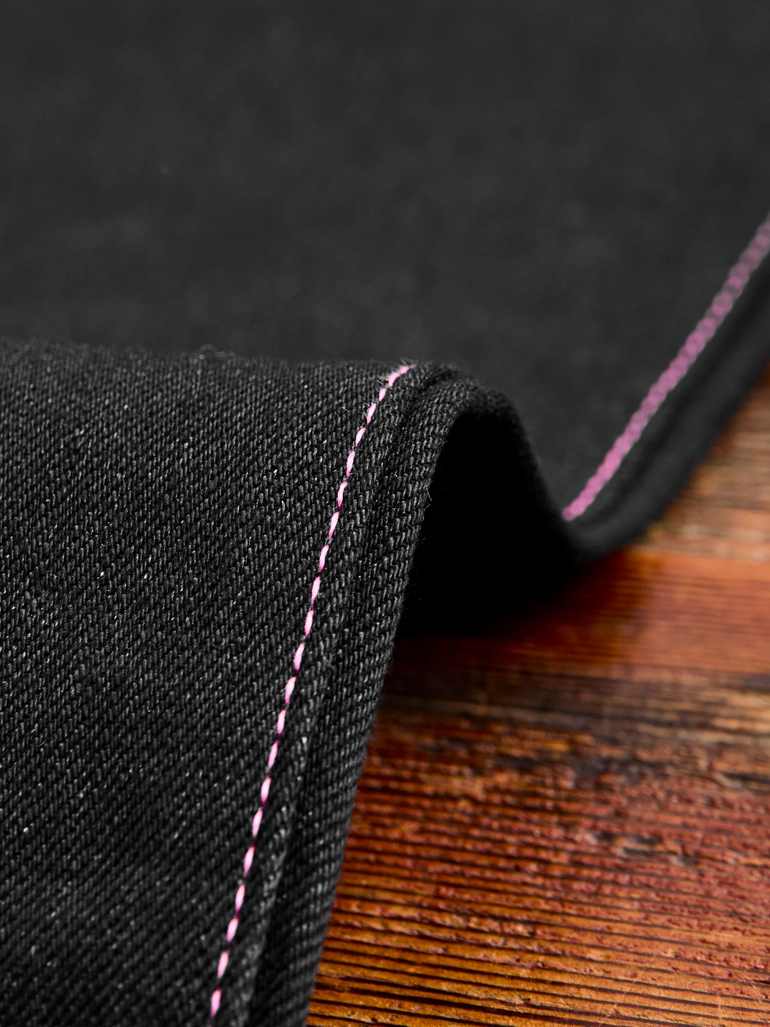 0405-B 15.7oz Black Selvedge Denim - High Tapered Fit - Image 10