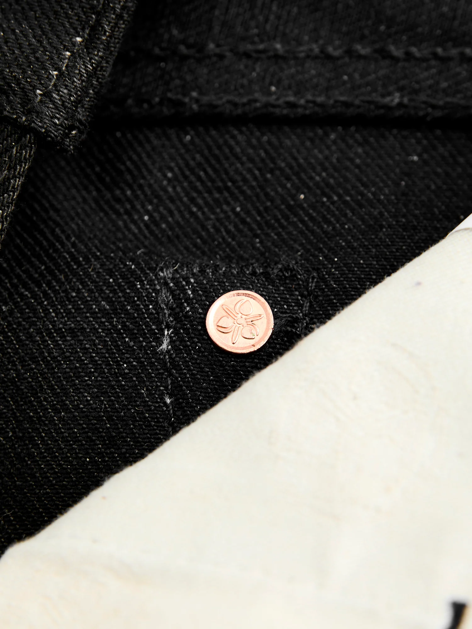 0405-B 15.7oz Black Selvedge Denim - High Tapered Fit - Image 8