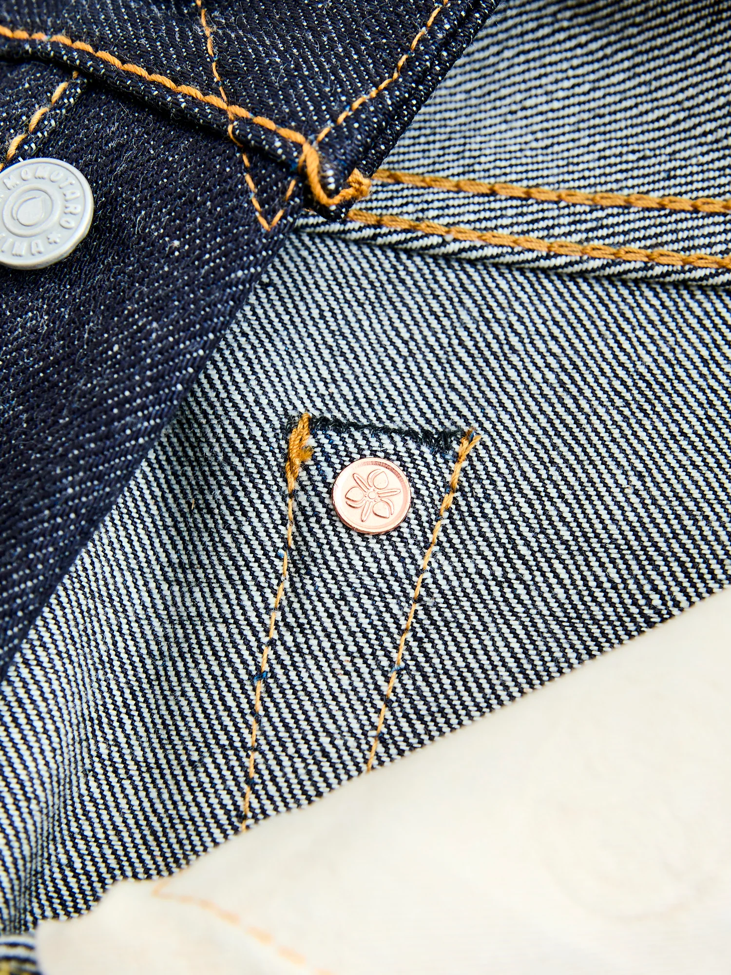 0605-V 15.7oz Selvedge Denim - Natural Tapered Fit - Image 10