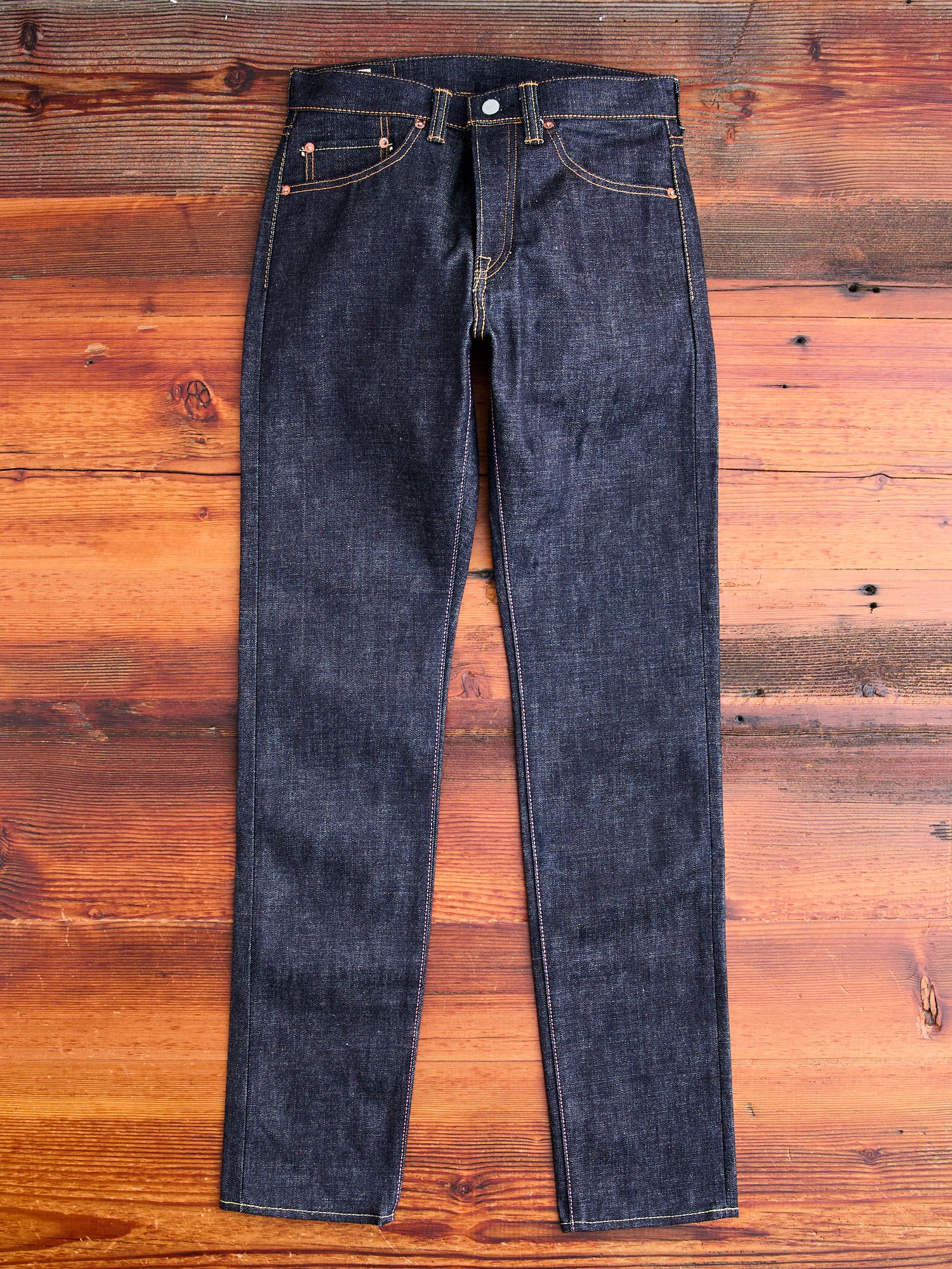0605-V 15.7oz Selvedge Denim - Natural Tapered Fit - Image 4