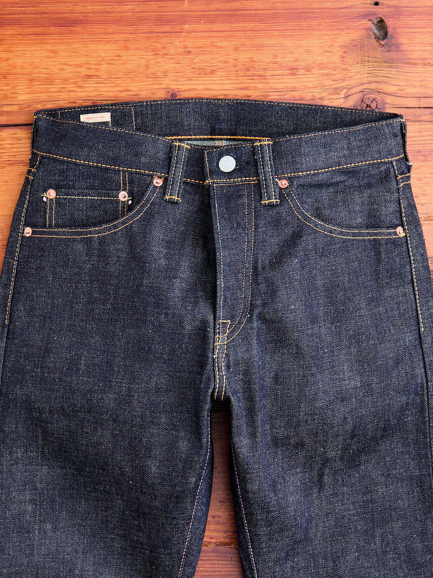 0605-V 15.7oz Selvedge Denim - Natural Tapered Fit - Image 5