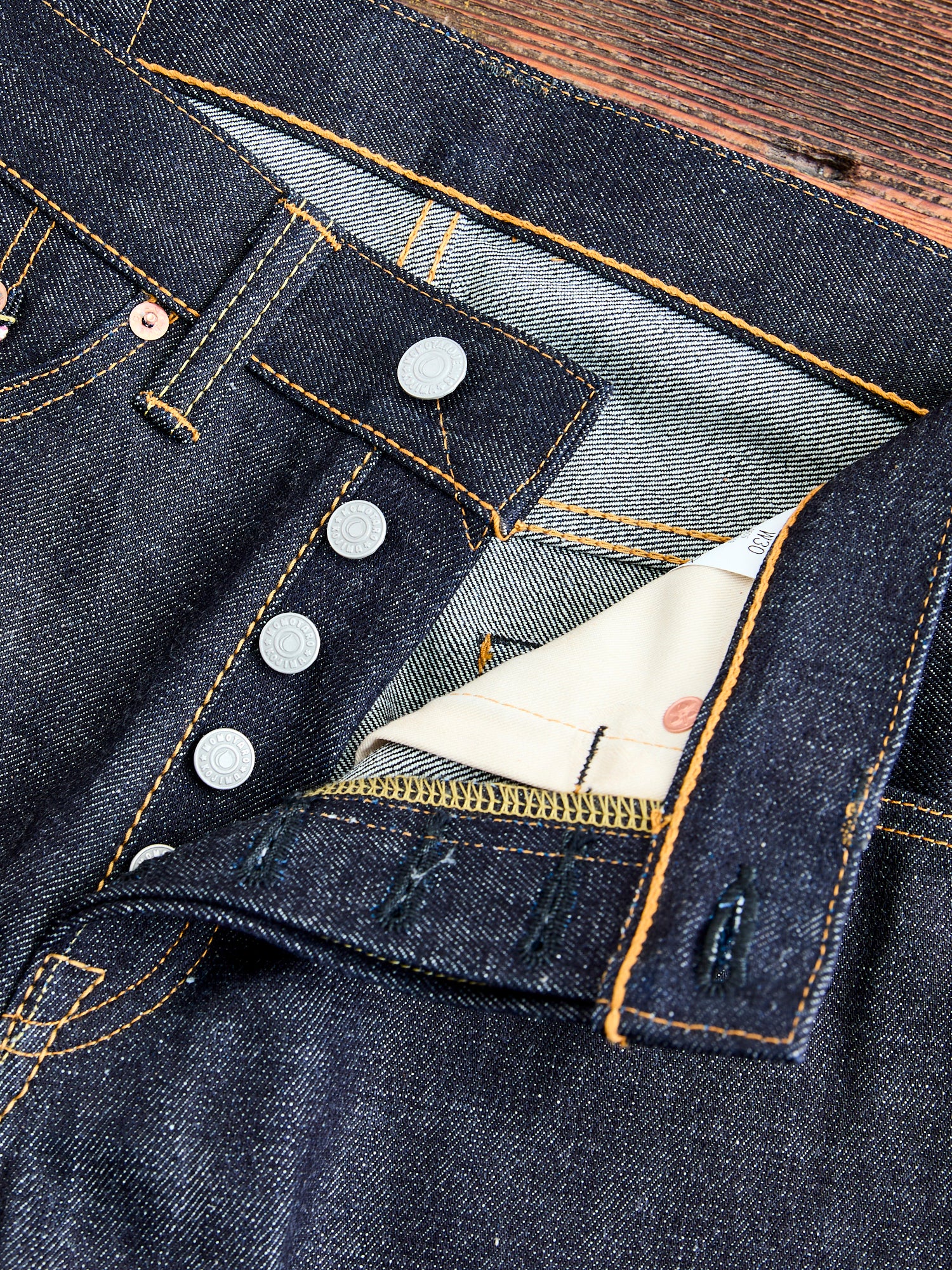 0605-V 15.7oz Selvedge Denim - Natural Tapered Fit - Image 8