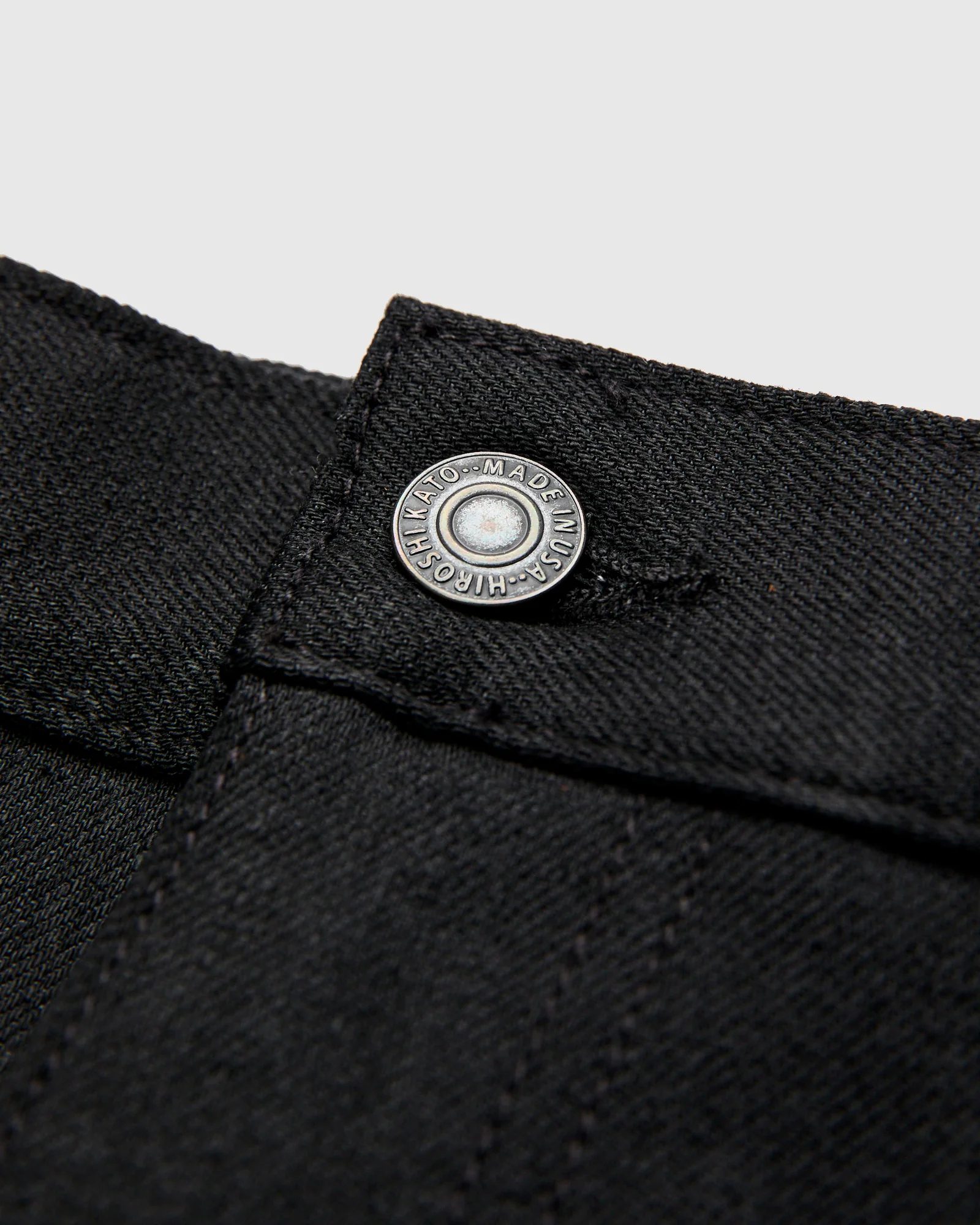 10.5oz Black Stretch Selvedge Denim - Pen Slim - Image 6