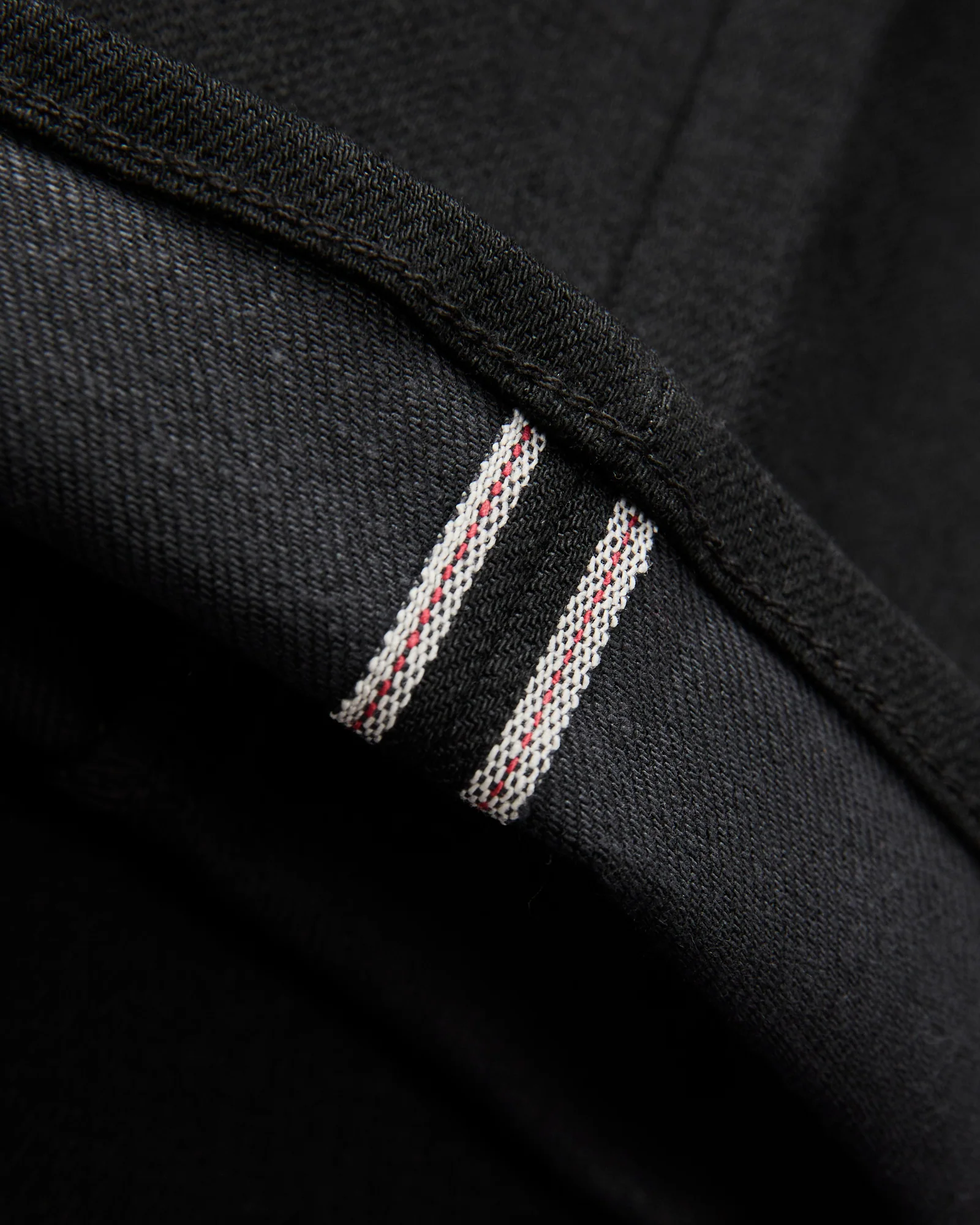 10.5oz Black Stretch Selvedge Denim - Pen Slim - Image 8