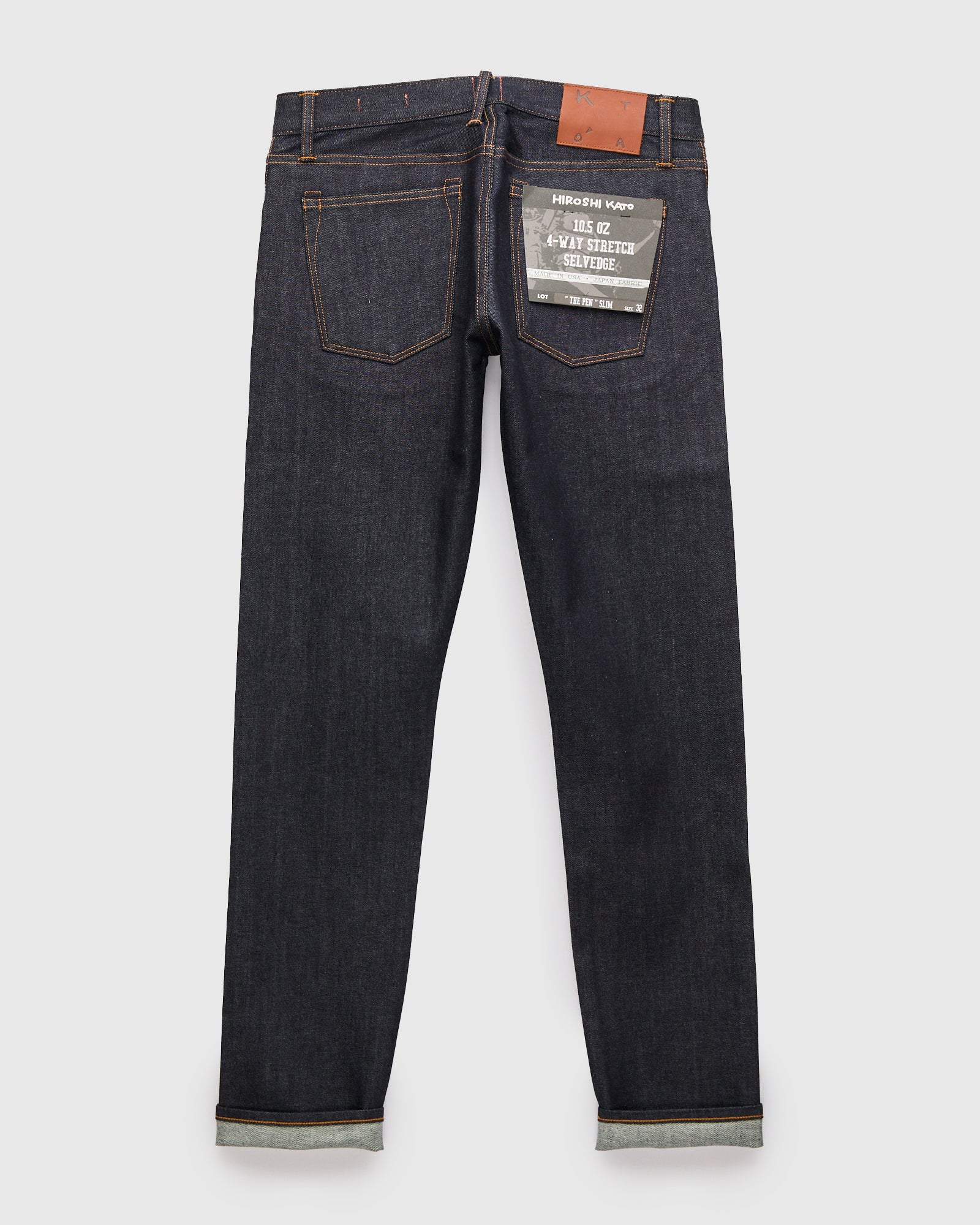 10.5oz Indigo Stretch Selvedge Denim - Pen Slim - Image 3