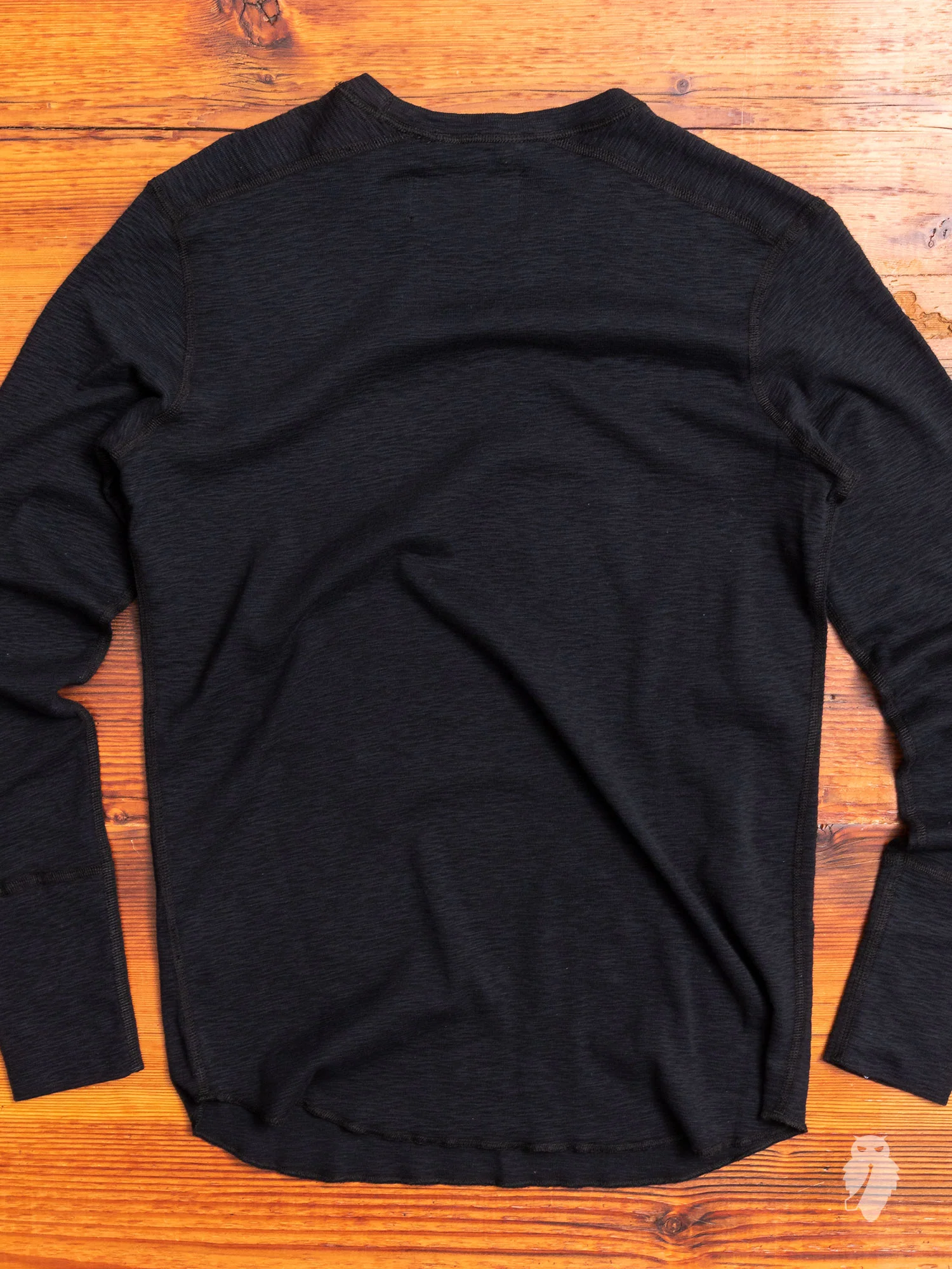 1x1 Long Sleeve T-Shirt in Black - Image 5