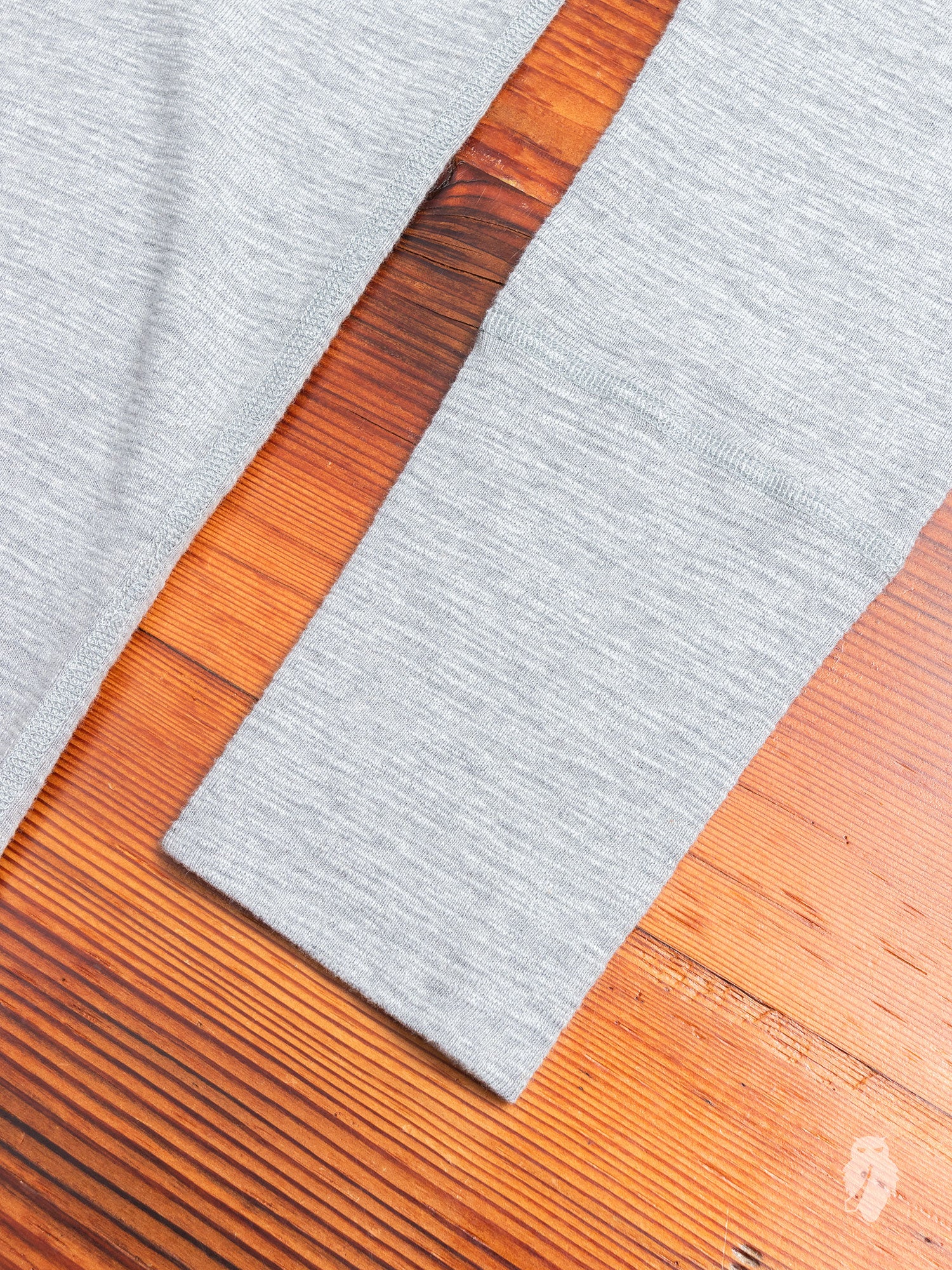 1x1 Slub Long Sleeve T-Shirt in Heather Grey - Image 3