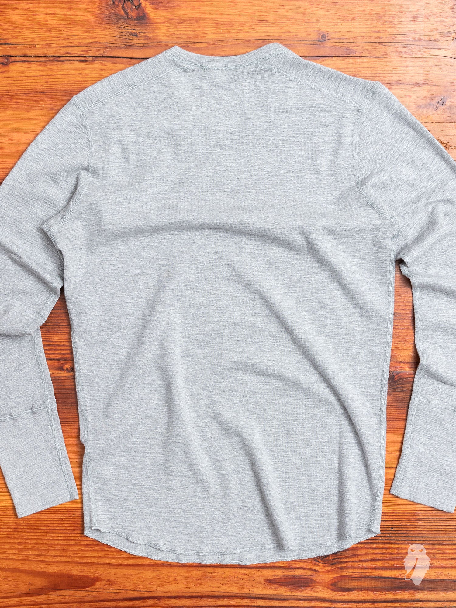 1x1 Slub Long Sleeve T-Shirt in Heather Grey - Image 5