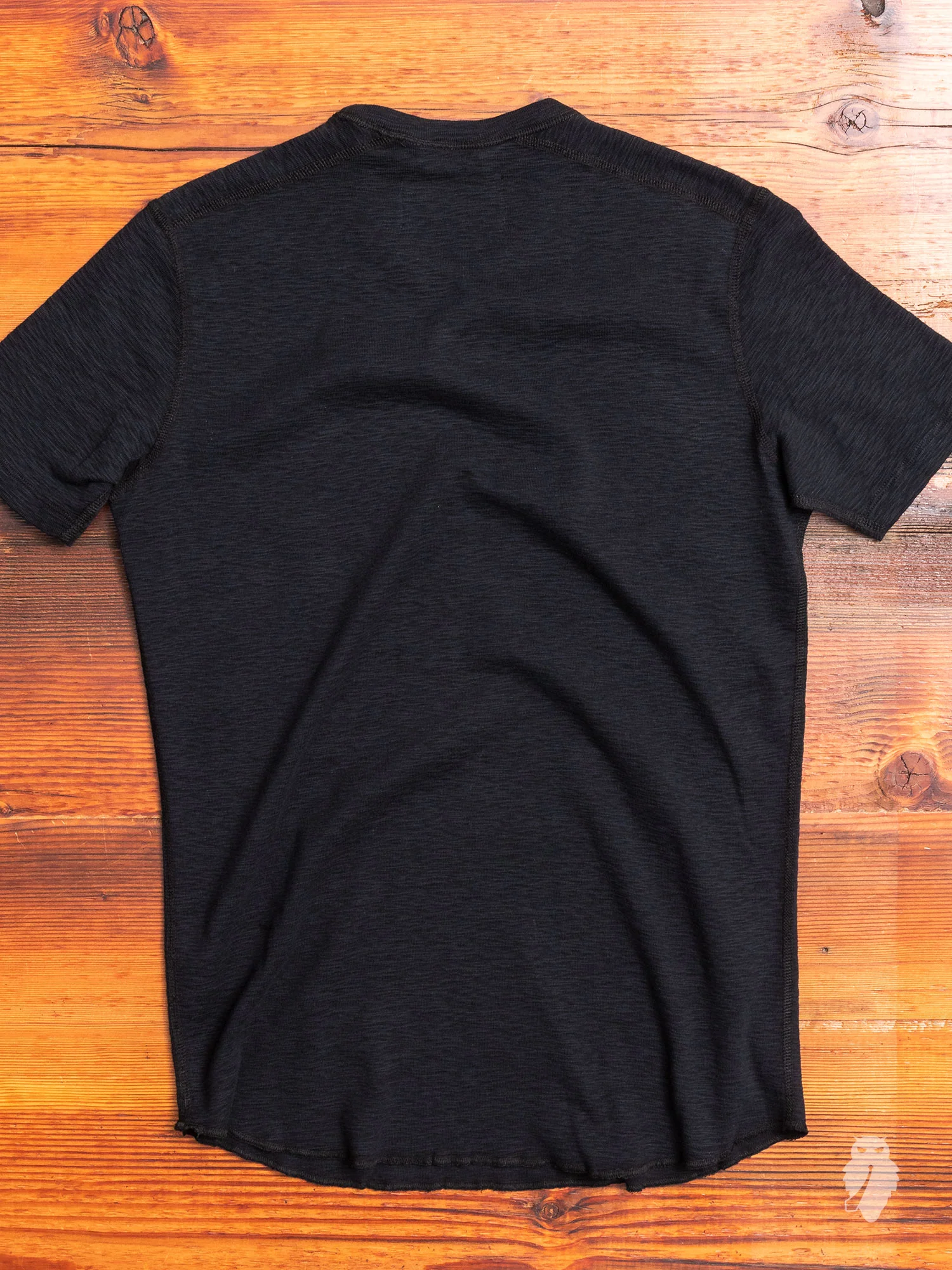 1x1 Slub T-Shirt in Black - Image 4