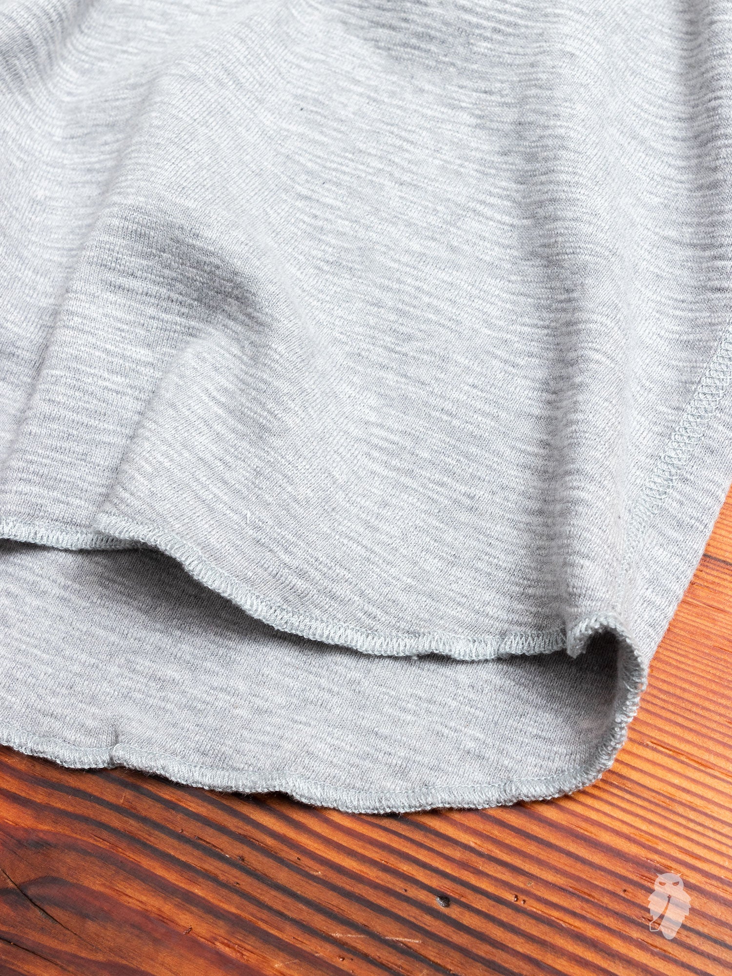 1x1 Slub T-Shirt in Heather Grey - Image 3
