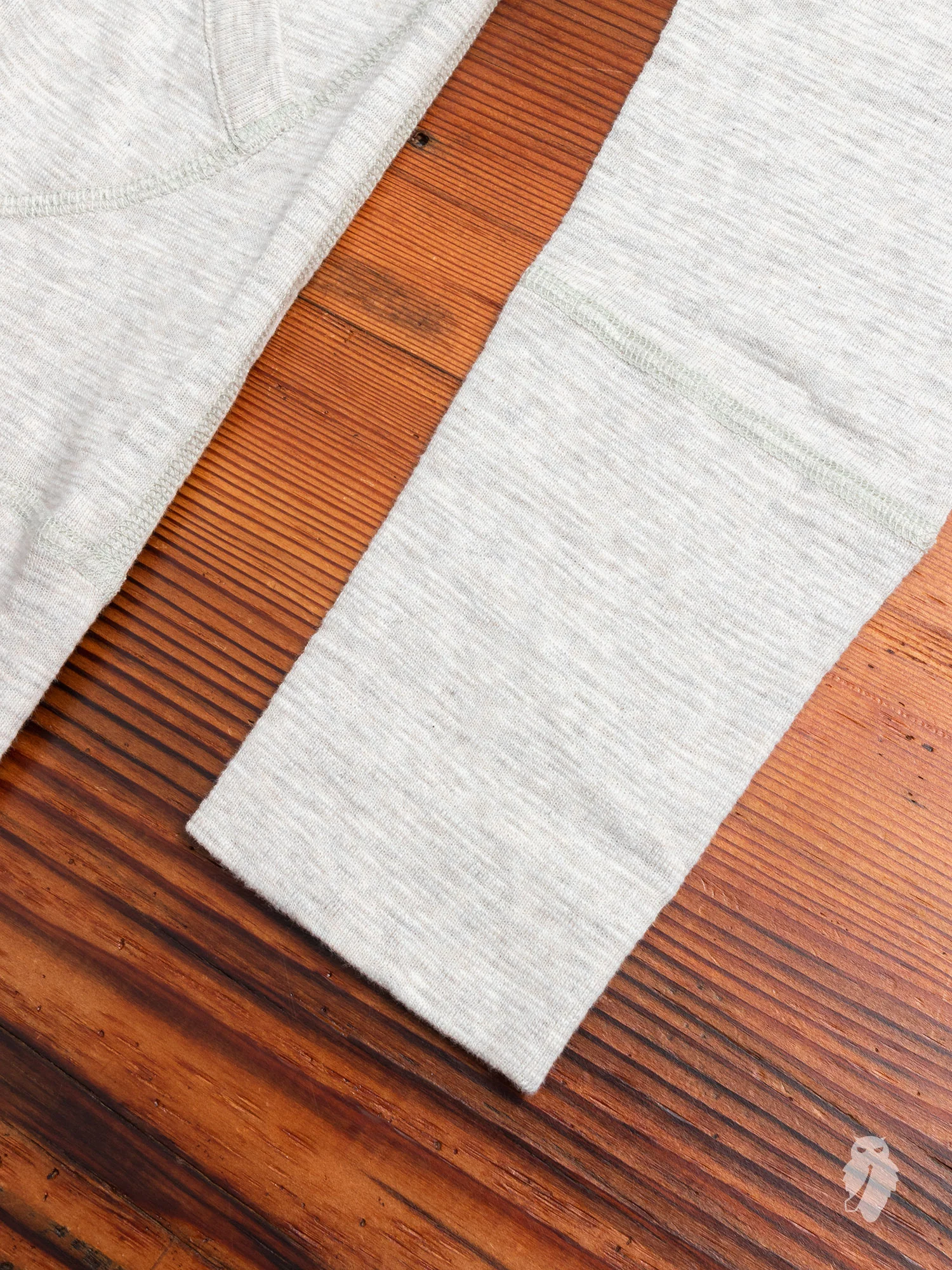 1x1 Slub Zip Hoodie in Heather Ash - Image 4