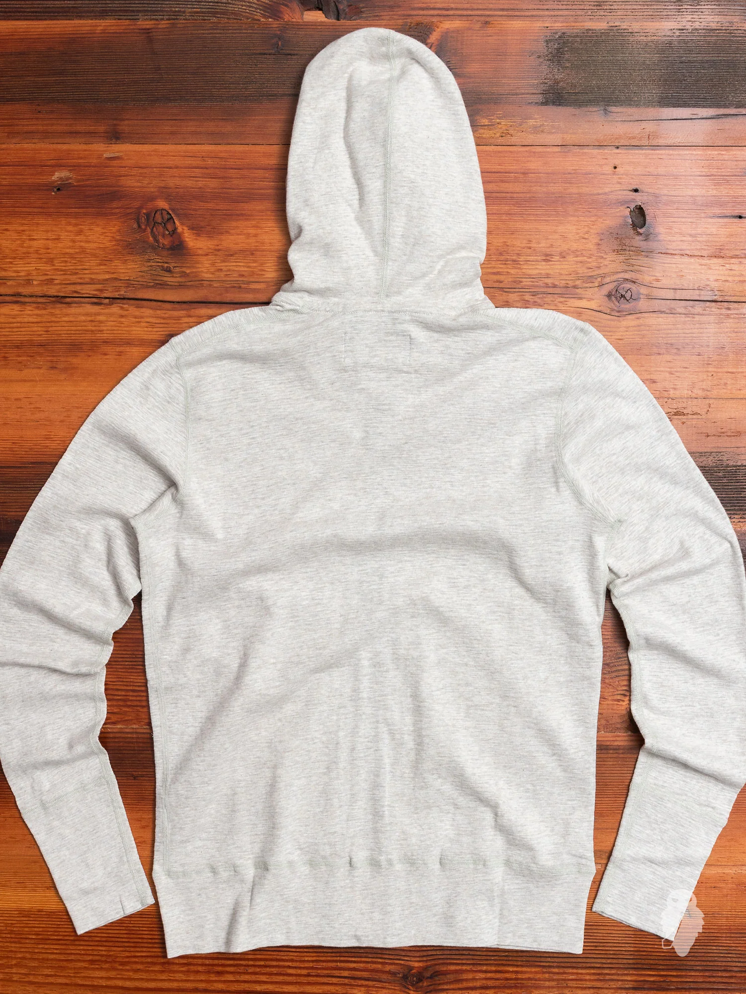 1x1 Slub Zip Hoodie in Heather Ash - Image 6