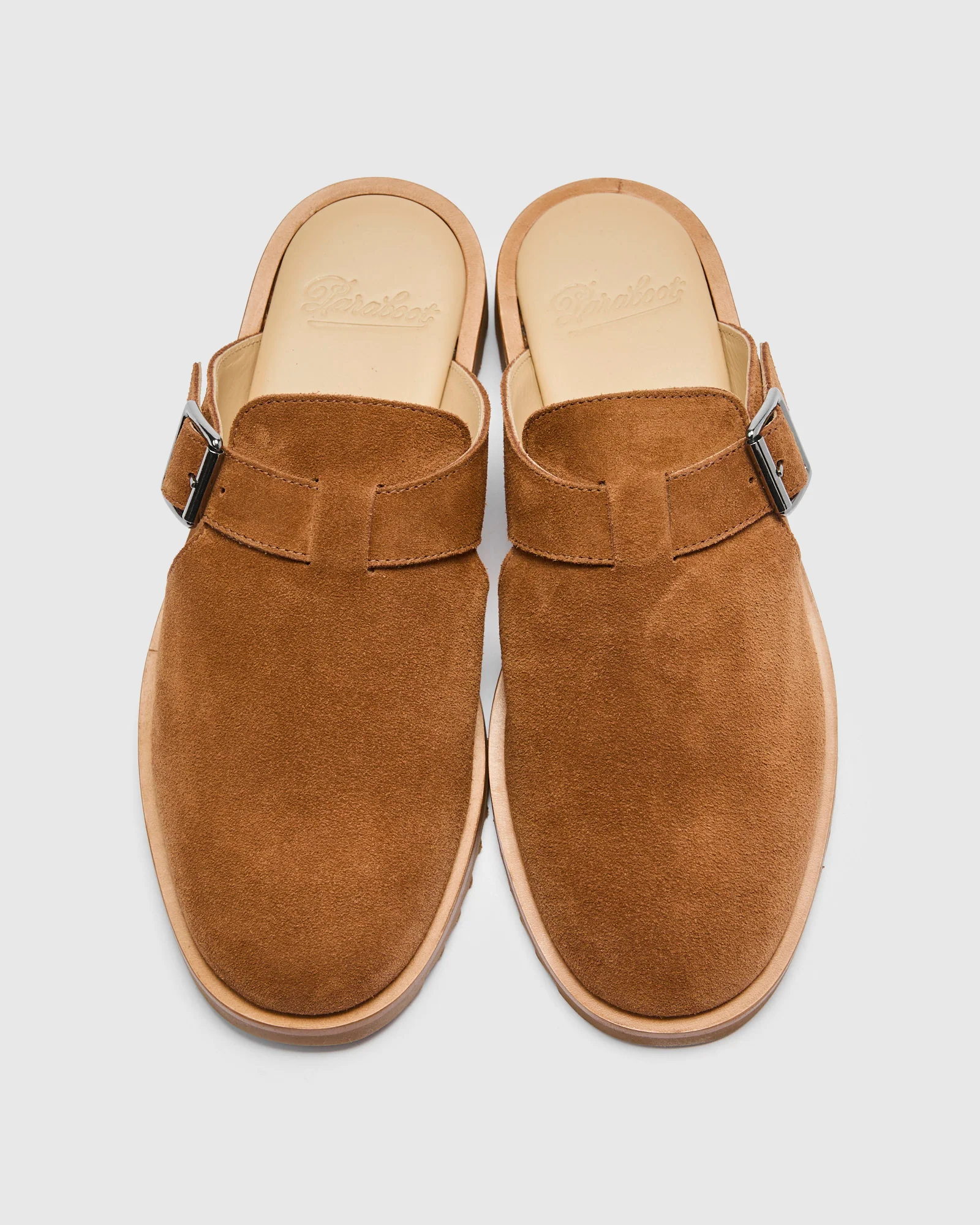 Athenes Mule in Velours Cognac - Image 6