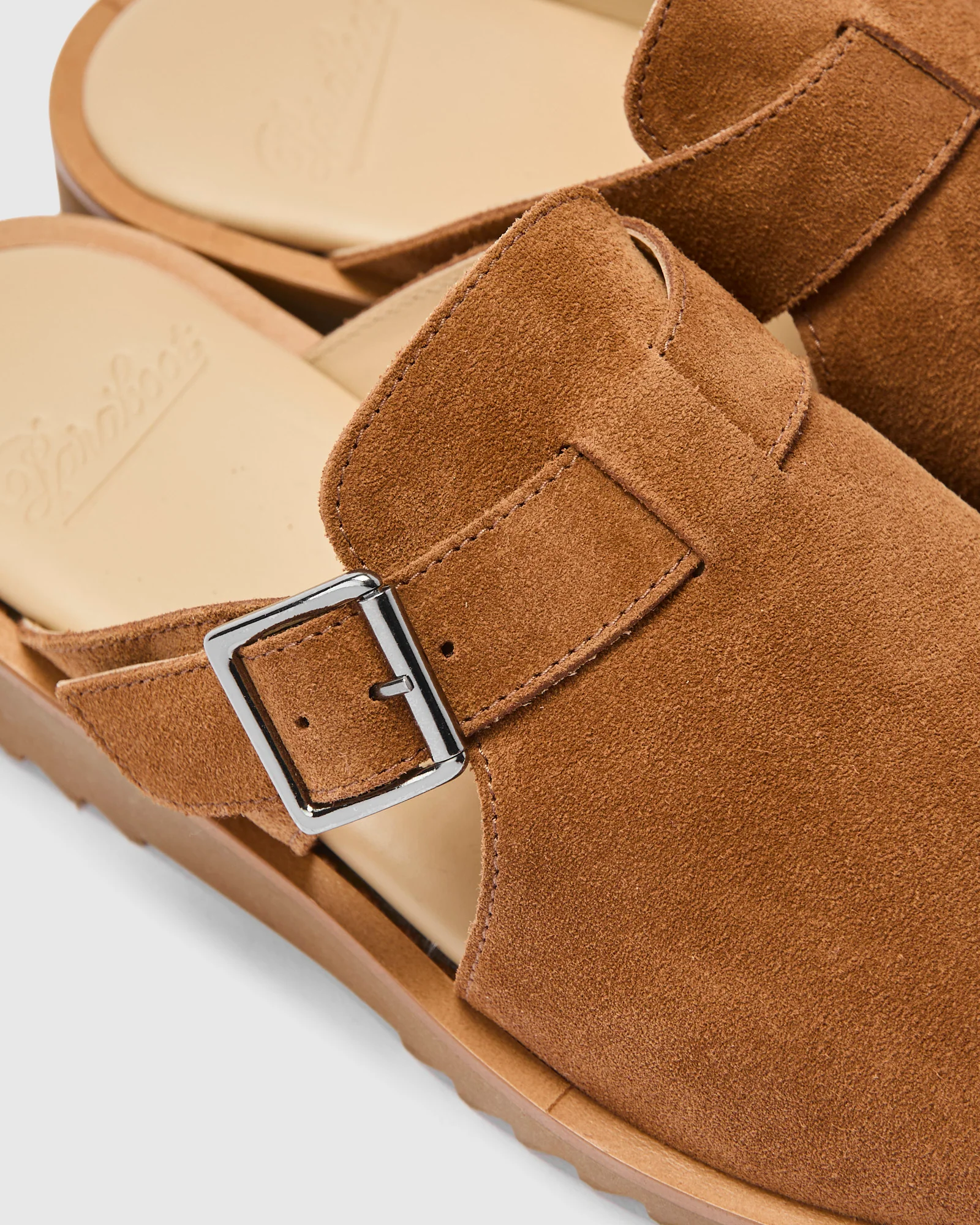 Athenes Mule in Velours Cognac - Image 7