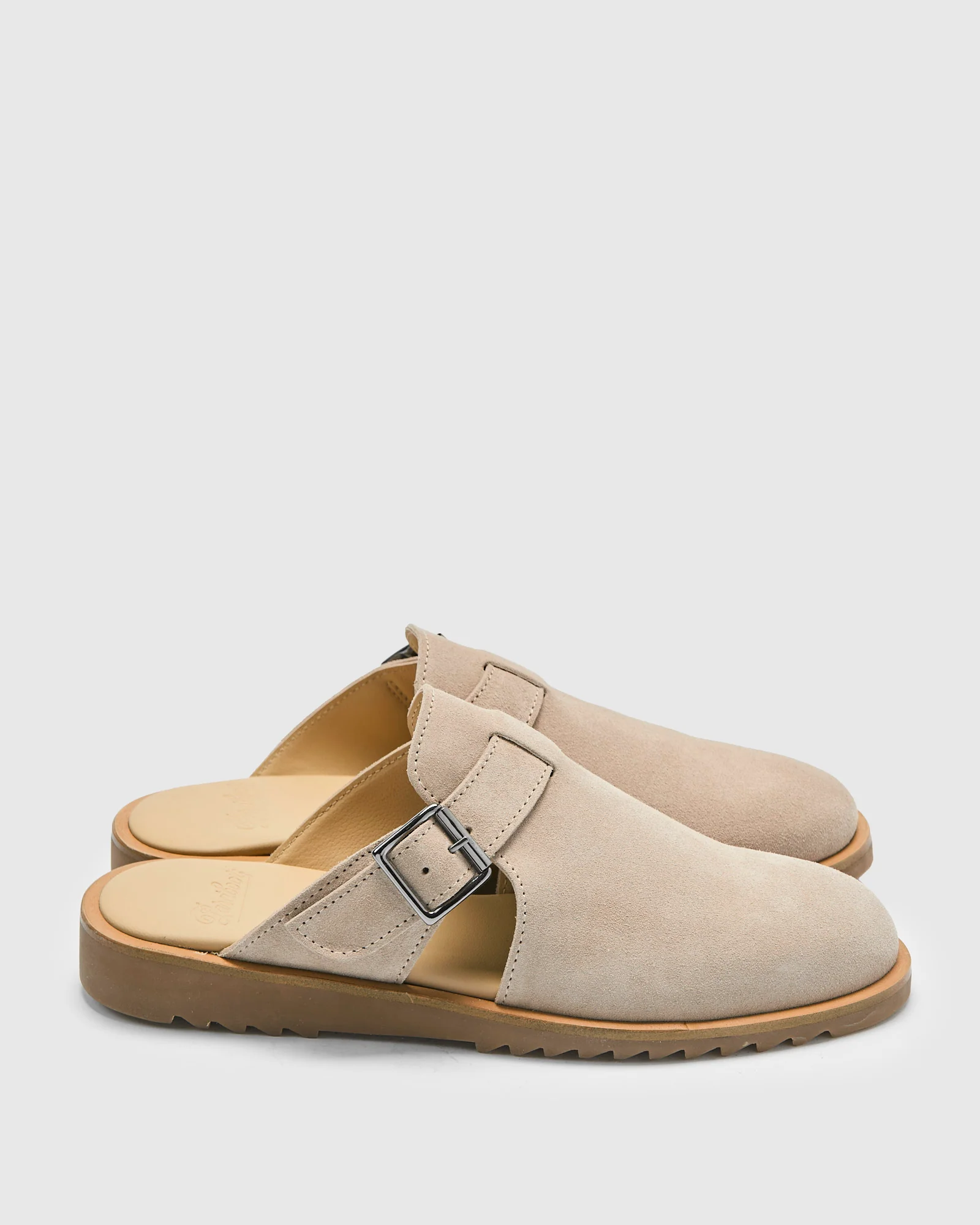 Athenes Mule in Velours Gres - Image 3