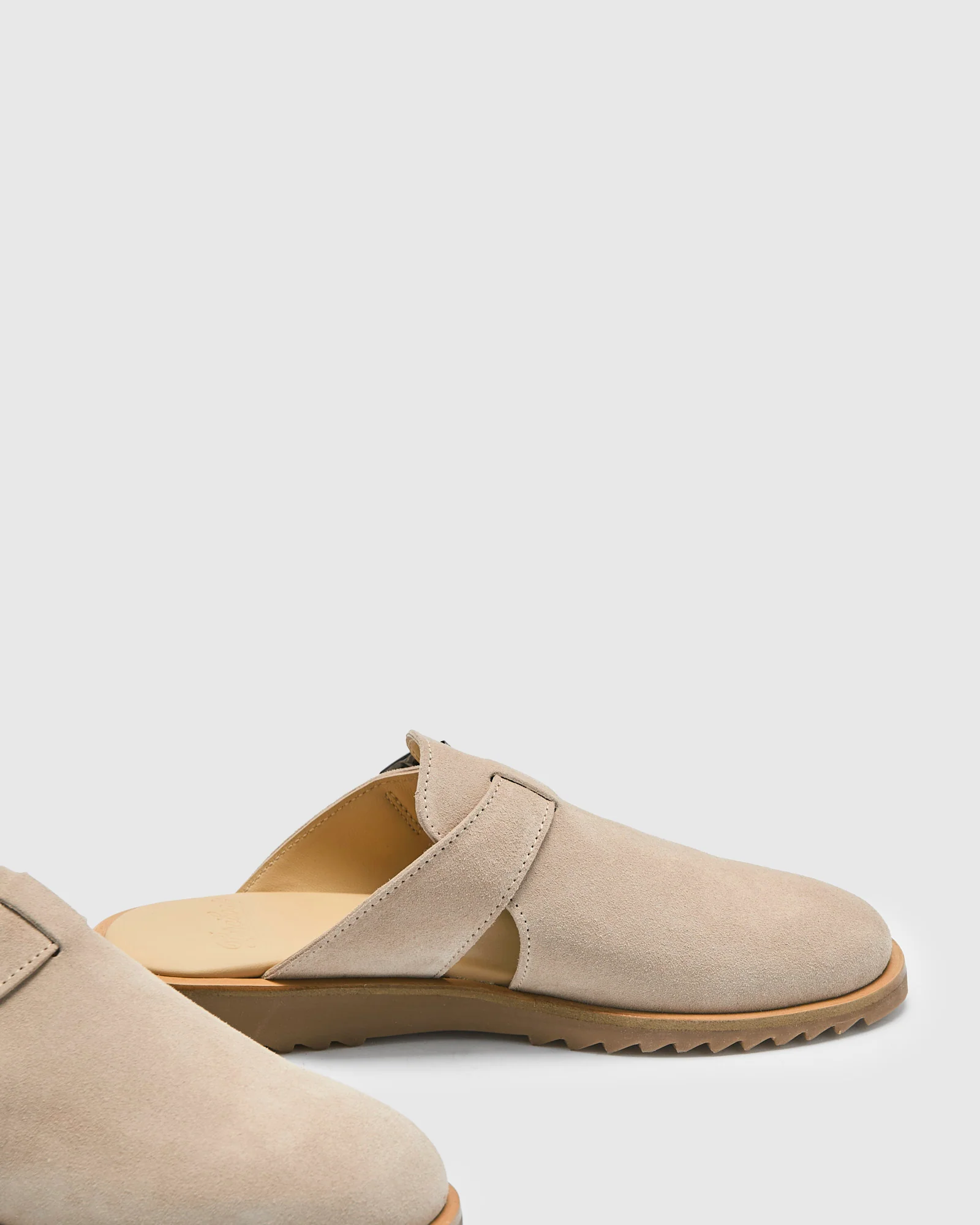Athenes Mule in Velours Gres - Image 4