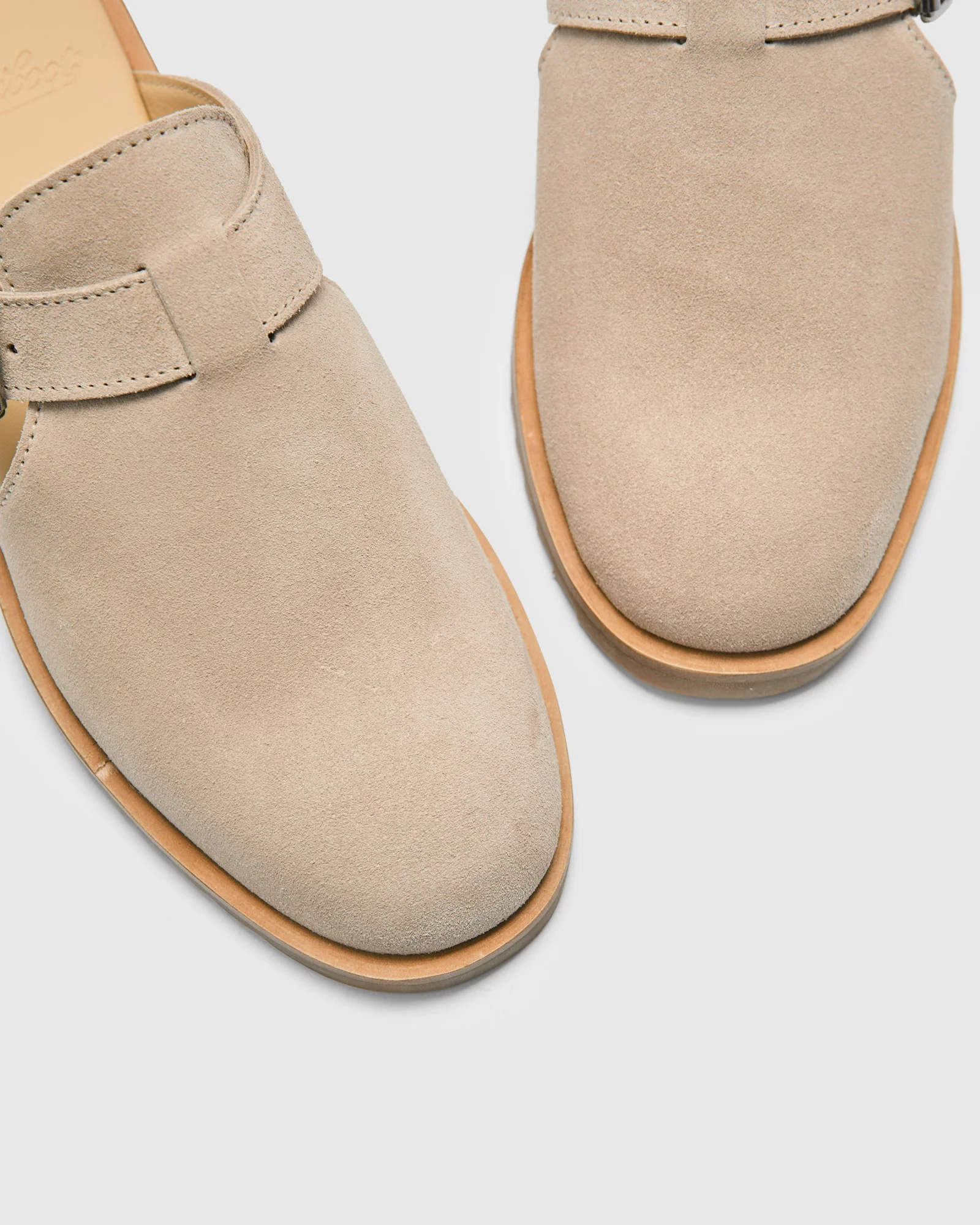 Athenes Mule in Velours Gres - Image 8
