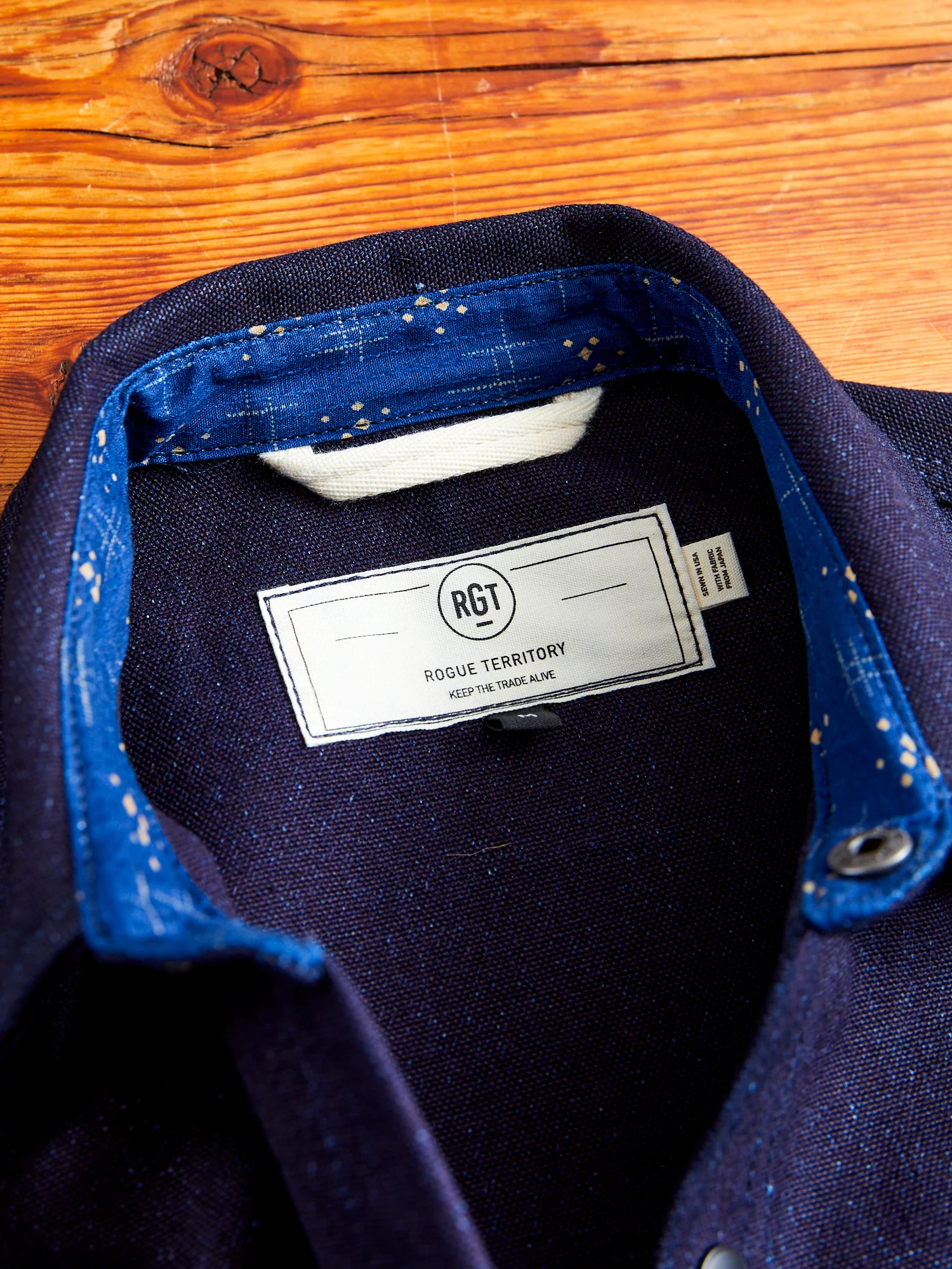 "Heavyweight ISC" Service Shirt in Indigo - Image 4