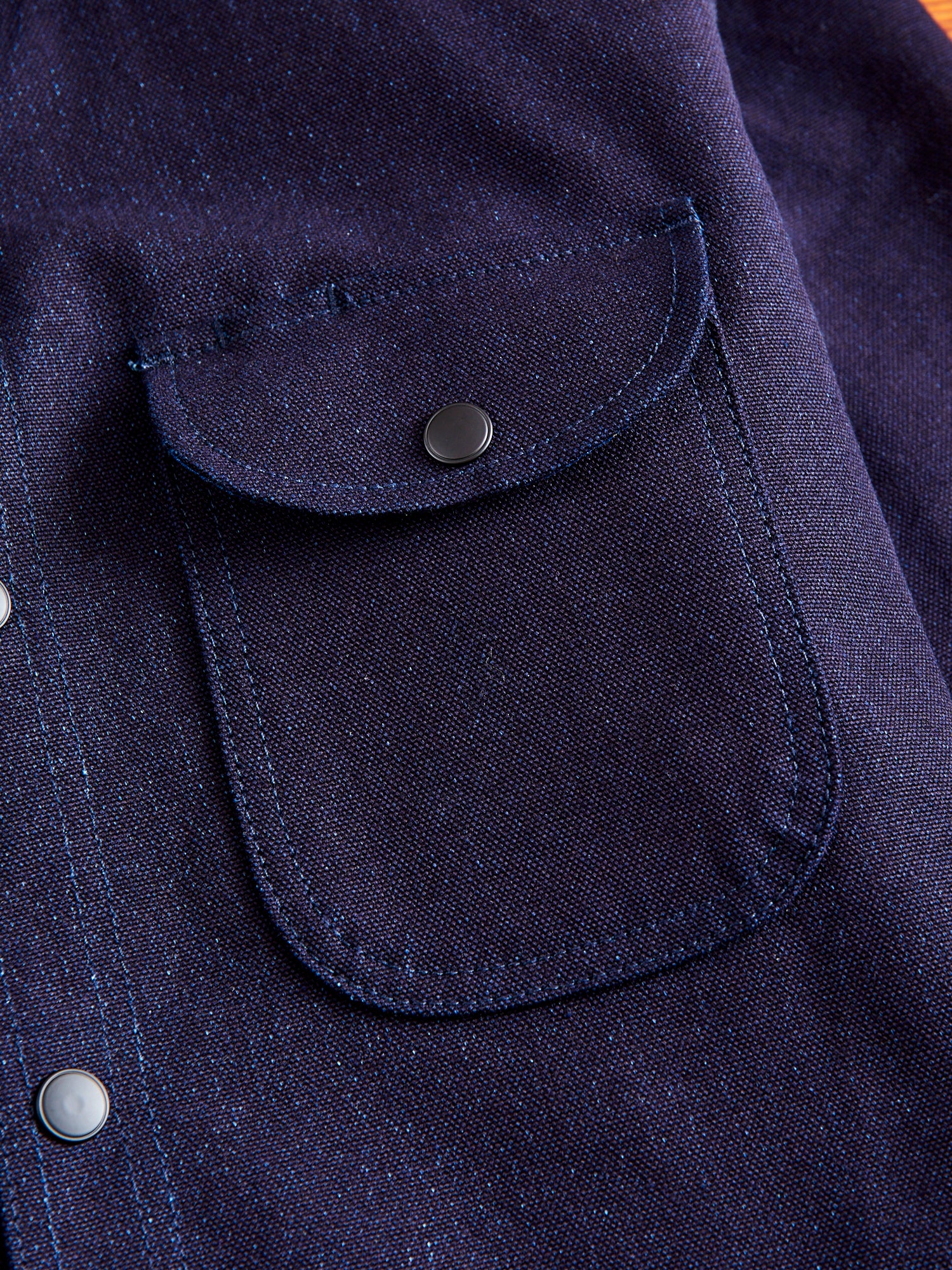 "Heavyweight ISC" Service Shirt in Indigo - Image 6
