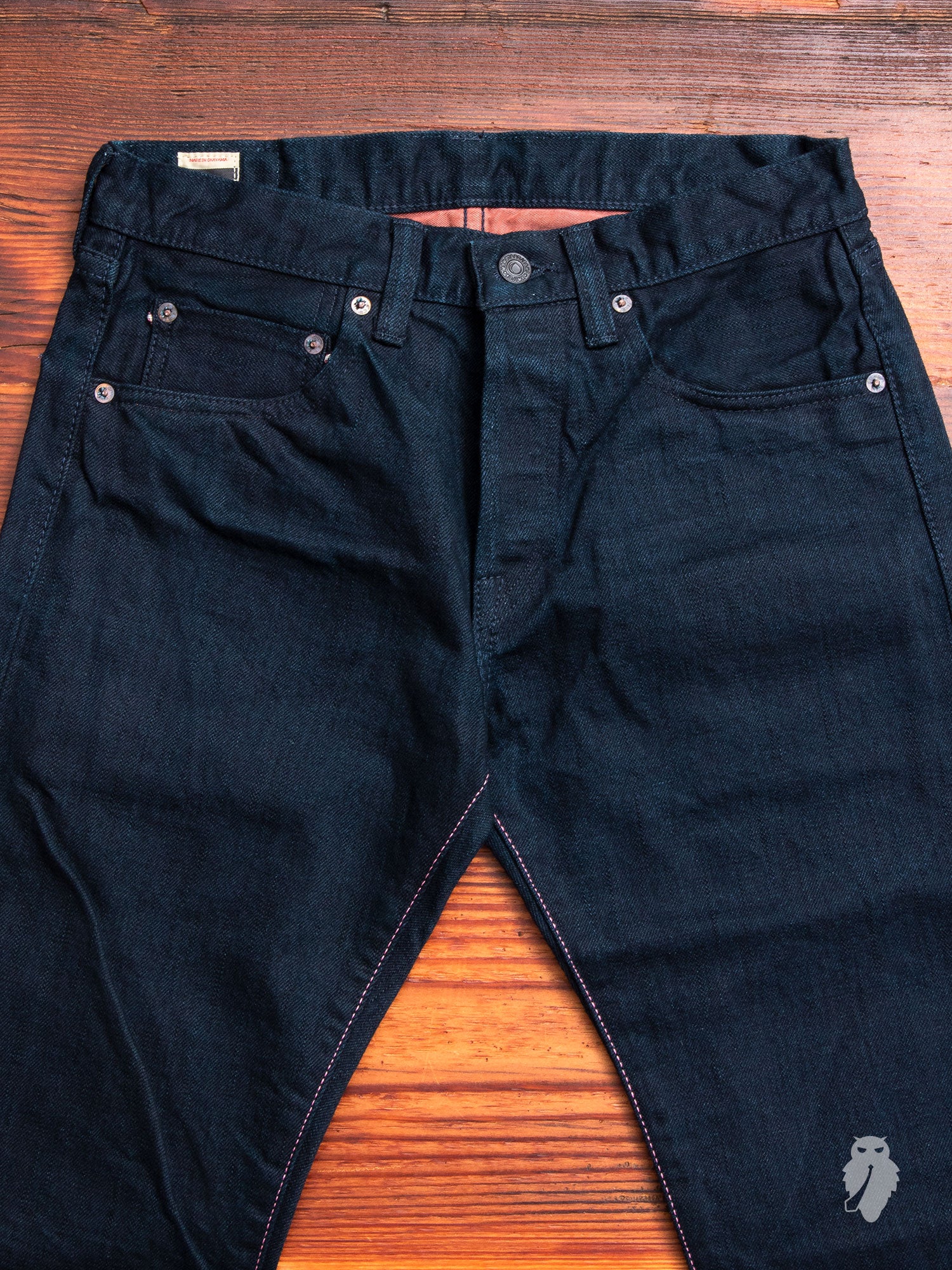 BOM012-B "Momotaro x Blue Owl" 15.7oz Selvedge Denim - Tight Tapered Fit - Image 5