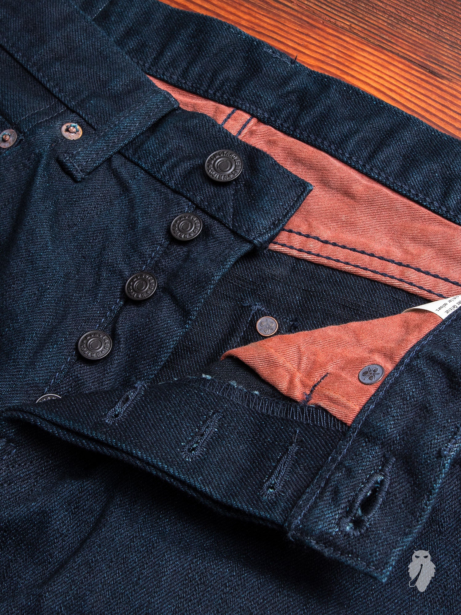 BOM012-B "Momotaro x Blue Owl" 15.7oz Selvedge Denim - Tight Tapered Fit - Image 7