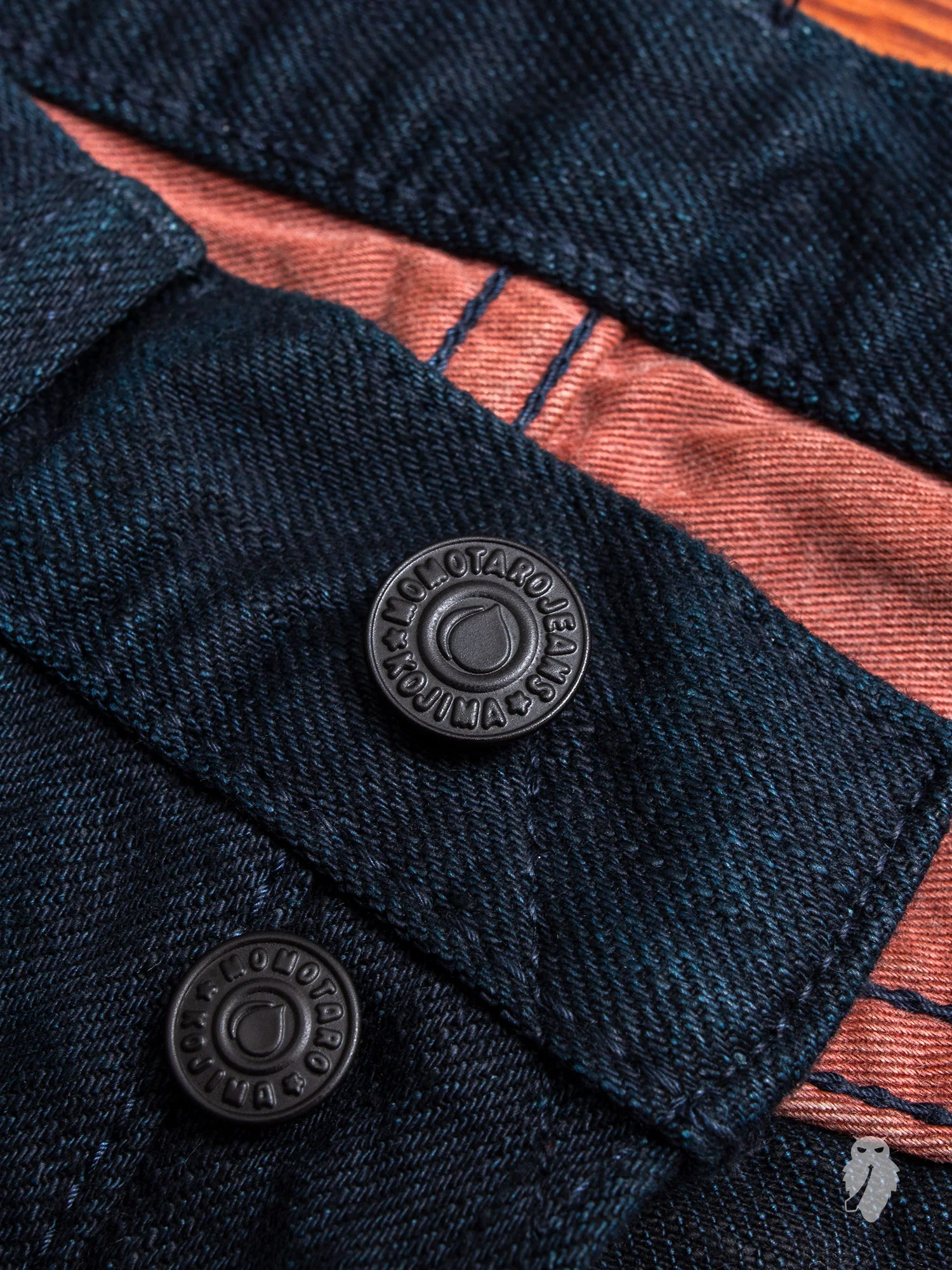 BOM012-B "Momotaro x Blue Owl" 15.7oz Selvedge Denim - Tight Tapered Fit - Image 8