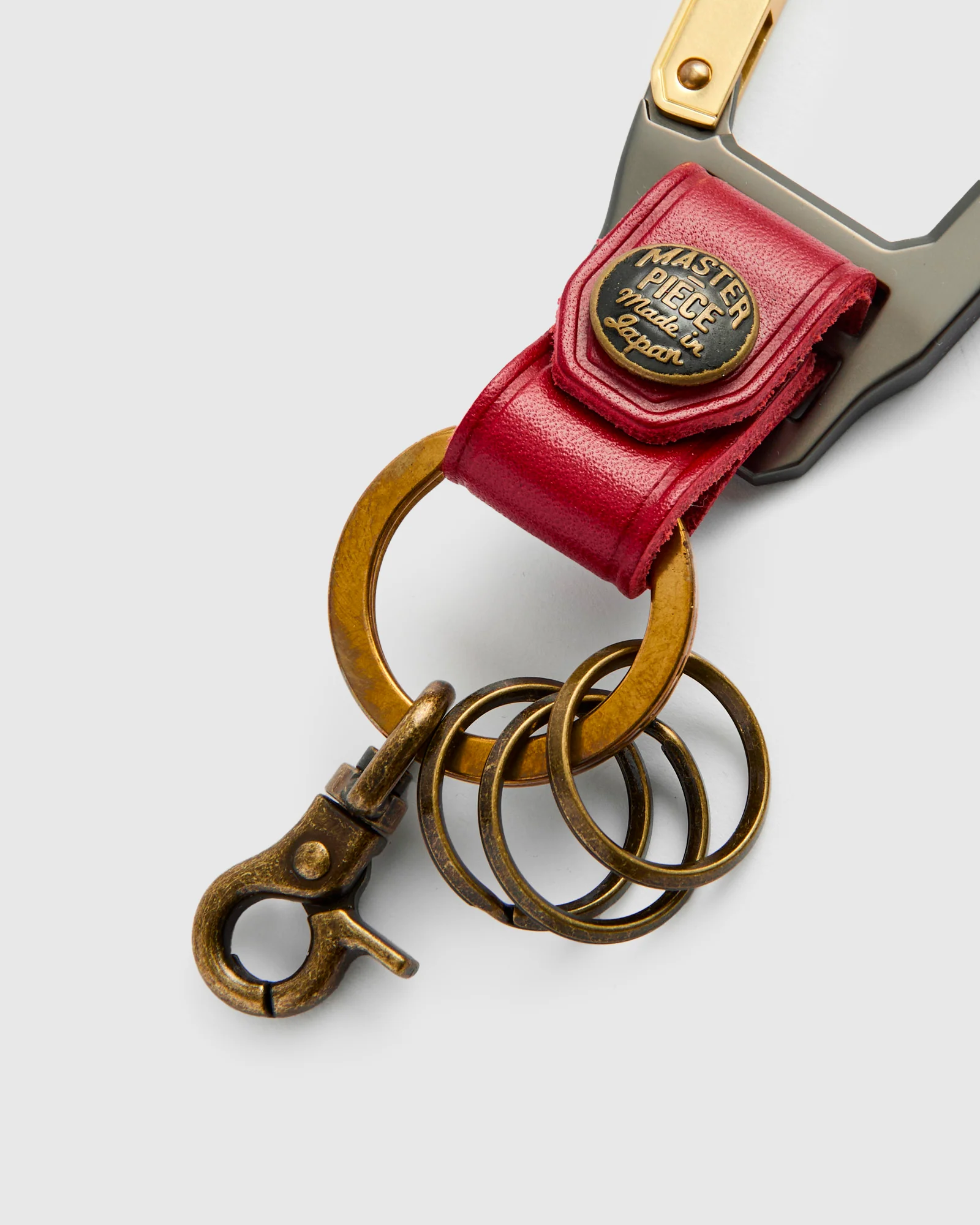 Carabiner Keychain in Red - Image 3