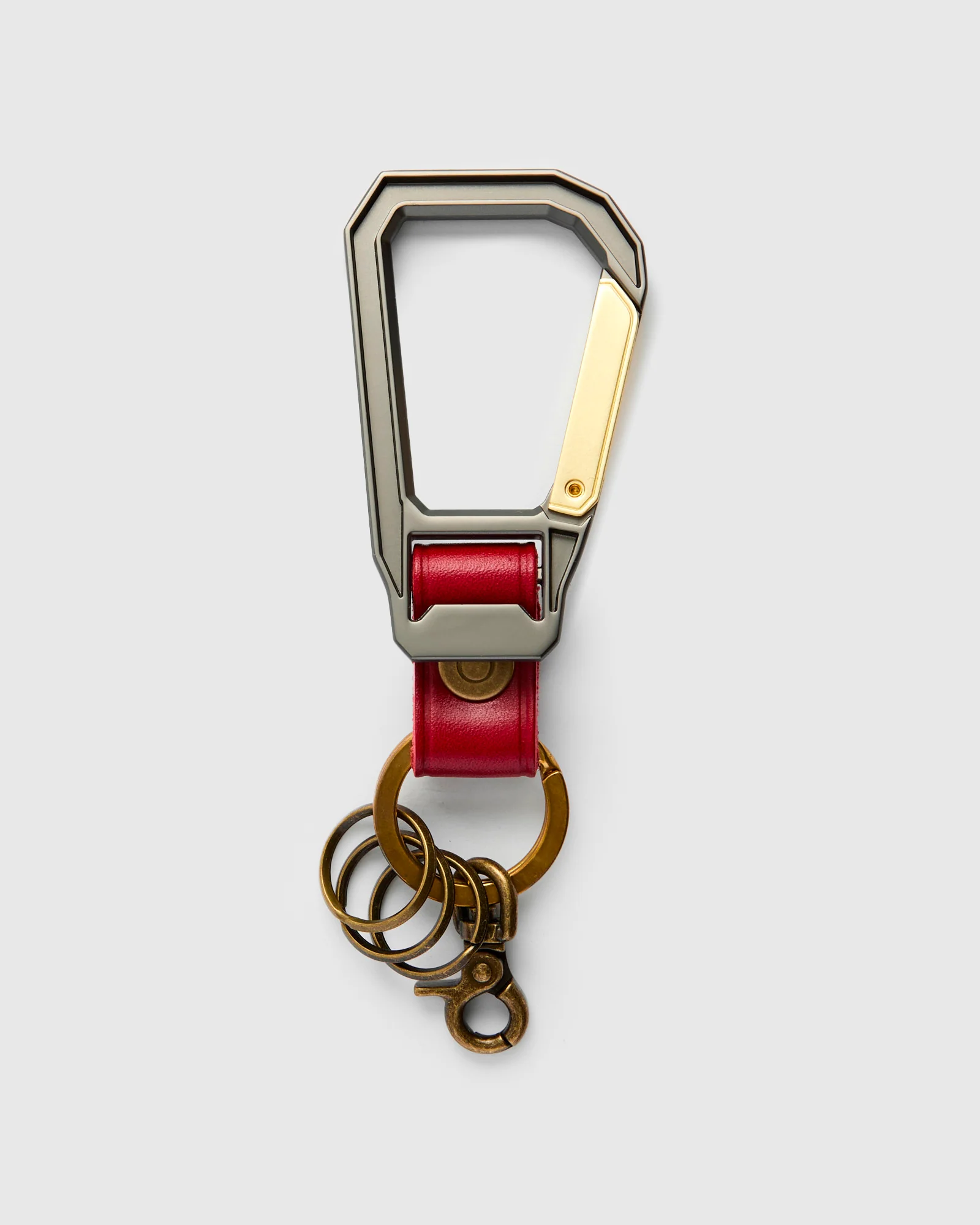 Carabiner Keychain in Red - Image 4