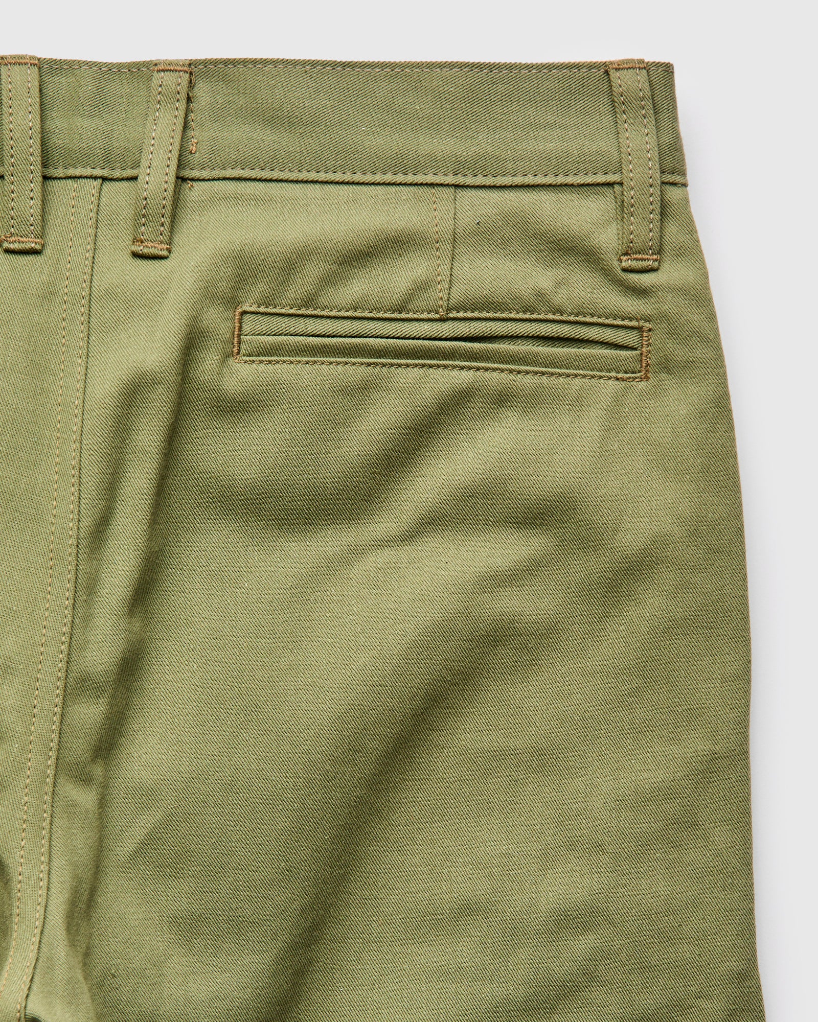 CH-55x 12oz Selvedge Chino in Olive - Image 3