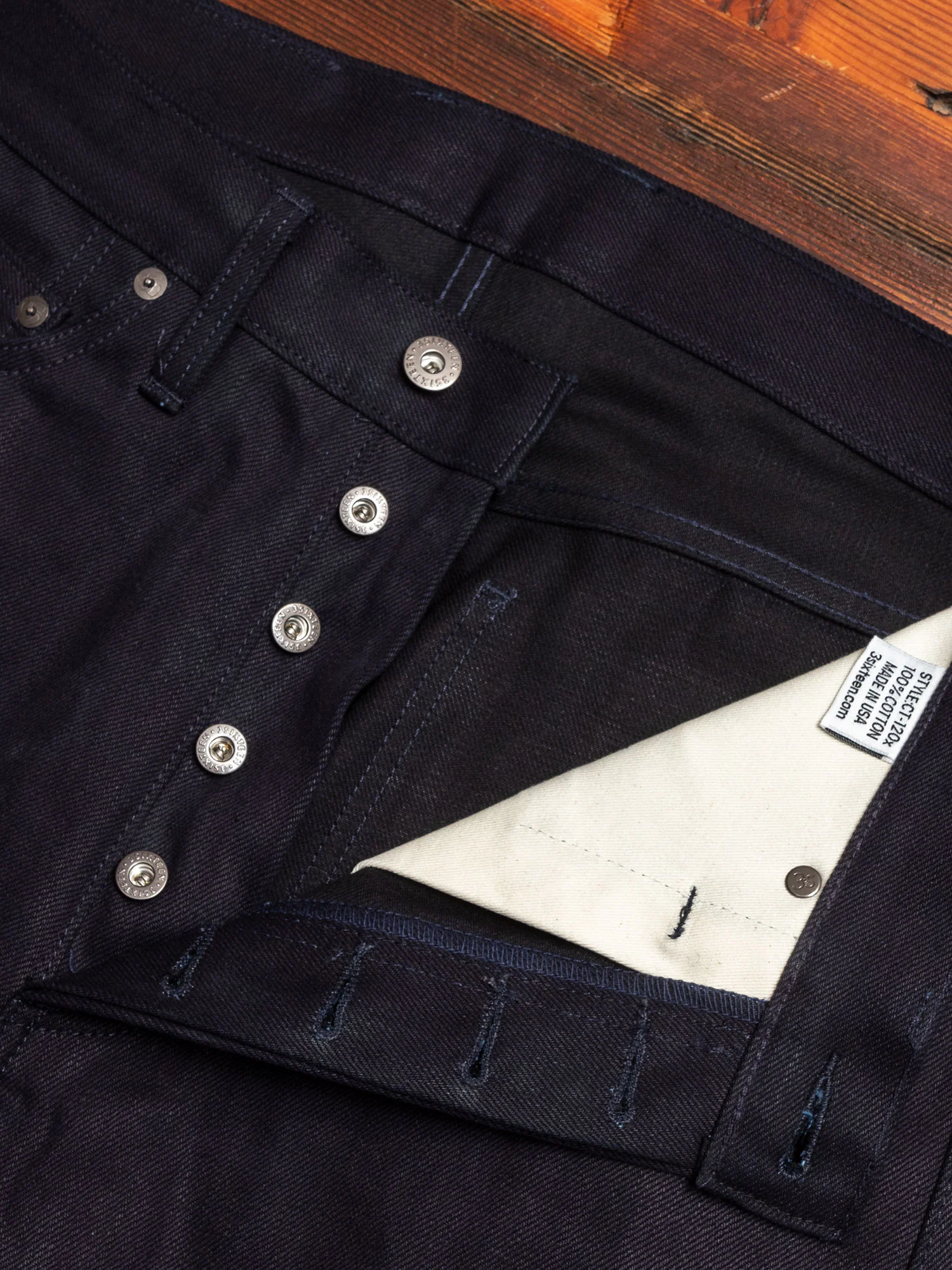 CT-120x "Shadow Selvedge" 14.5oz Selvedge Denim - Classic Tapered Fit - Image 5