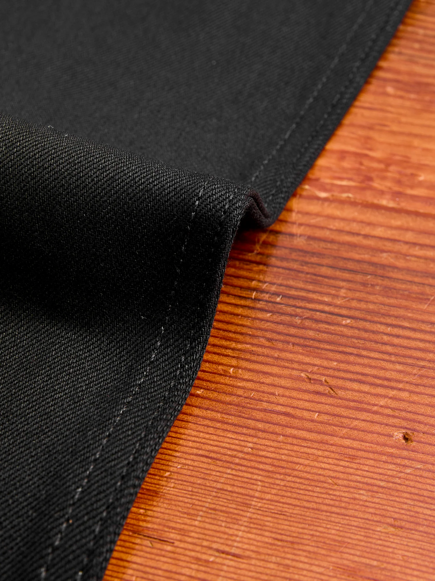 CT-220x Solid Black 14.5oz Selvedge Denim - Classic Tapered Fit - Image 10