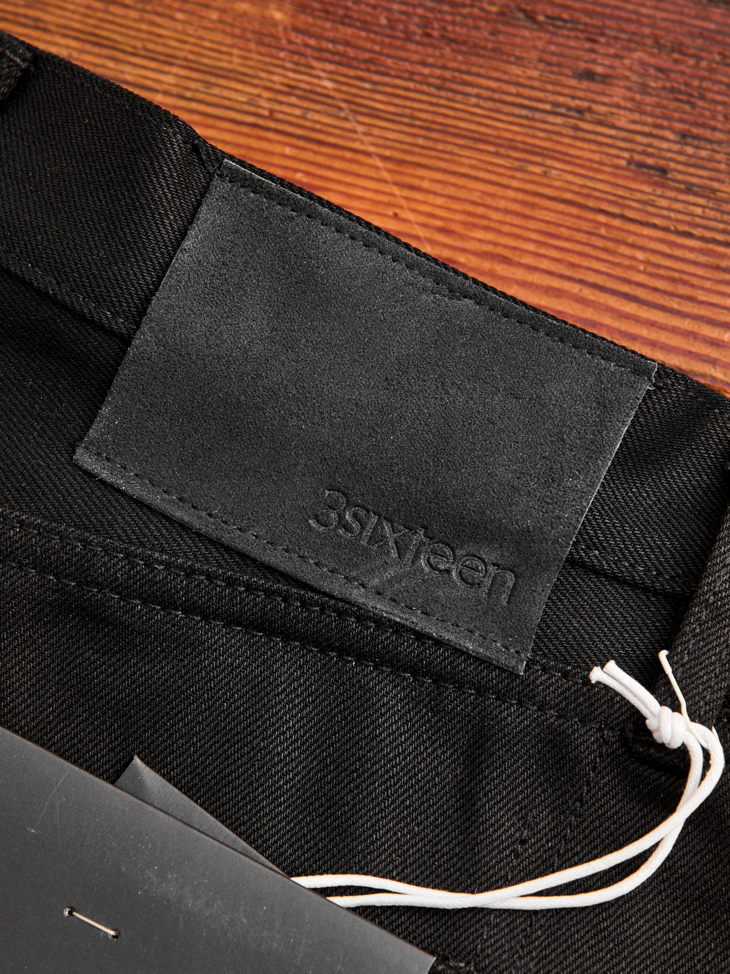 CT-220x Solid Black 14.5oz Selvedge Denim - Classic Tapered Fit - Image 3