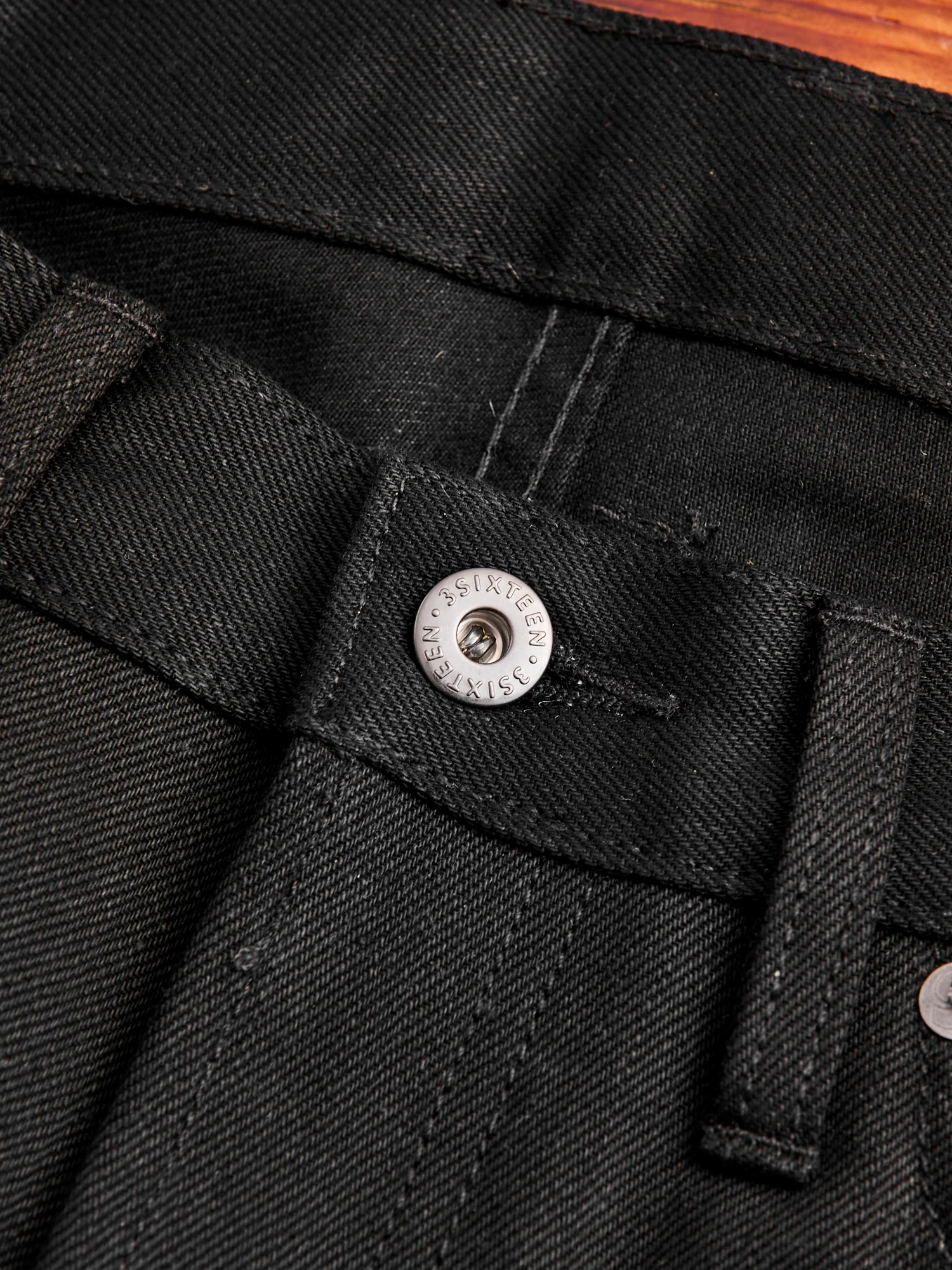 CT-220x Solid Black 14.5oz Selvedge Denim - Classic Tapered Fit - Image 8