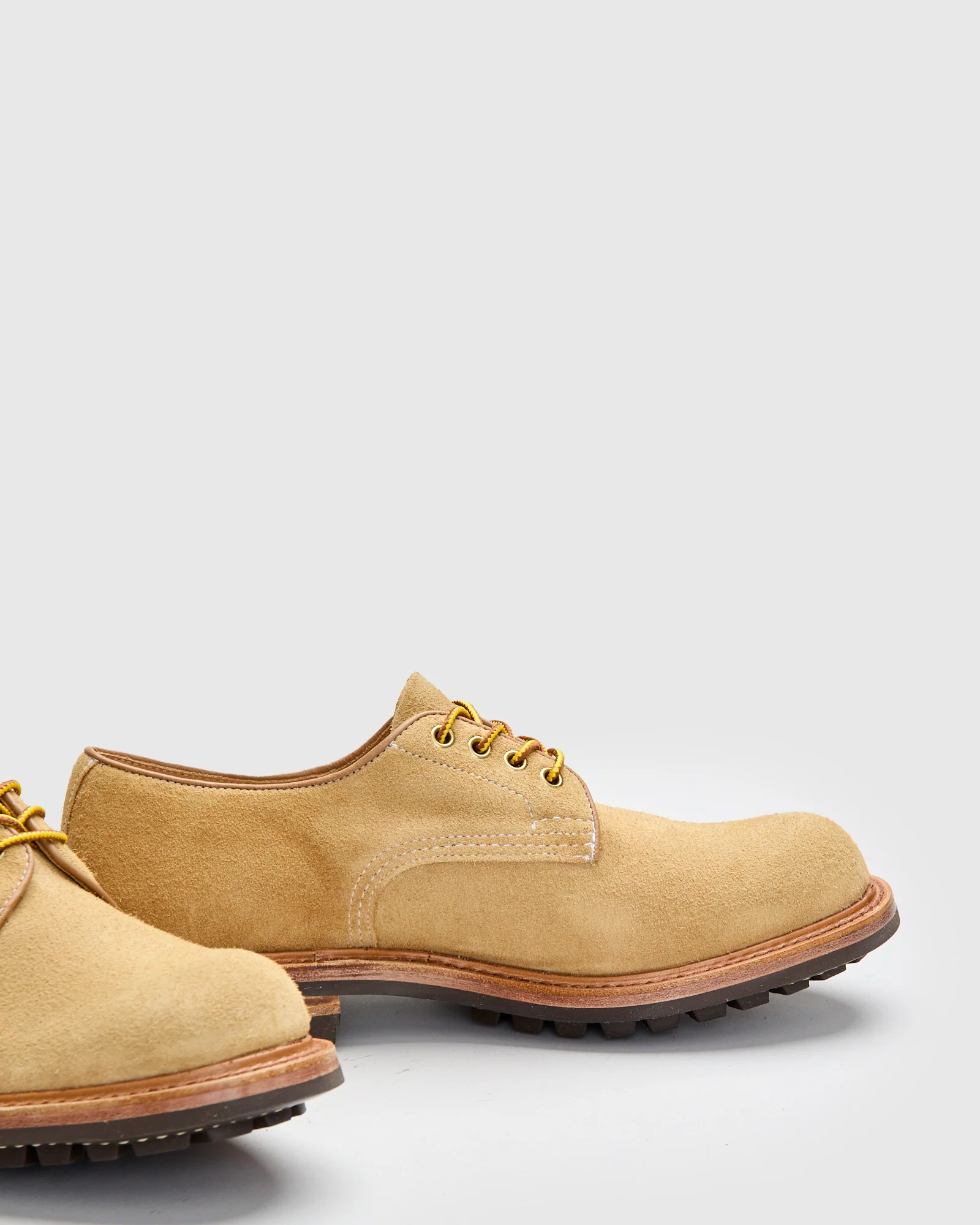 Daniel Work Shoe in Tan Hairy Suede - Image 4