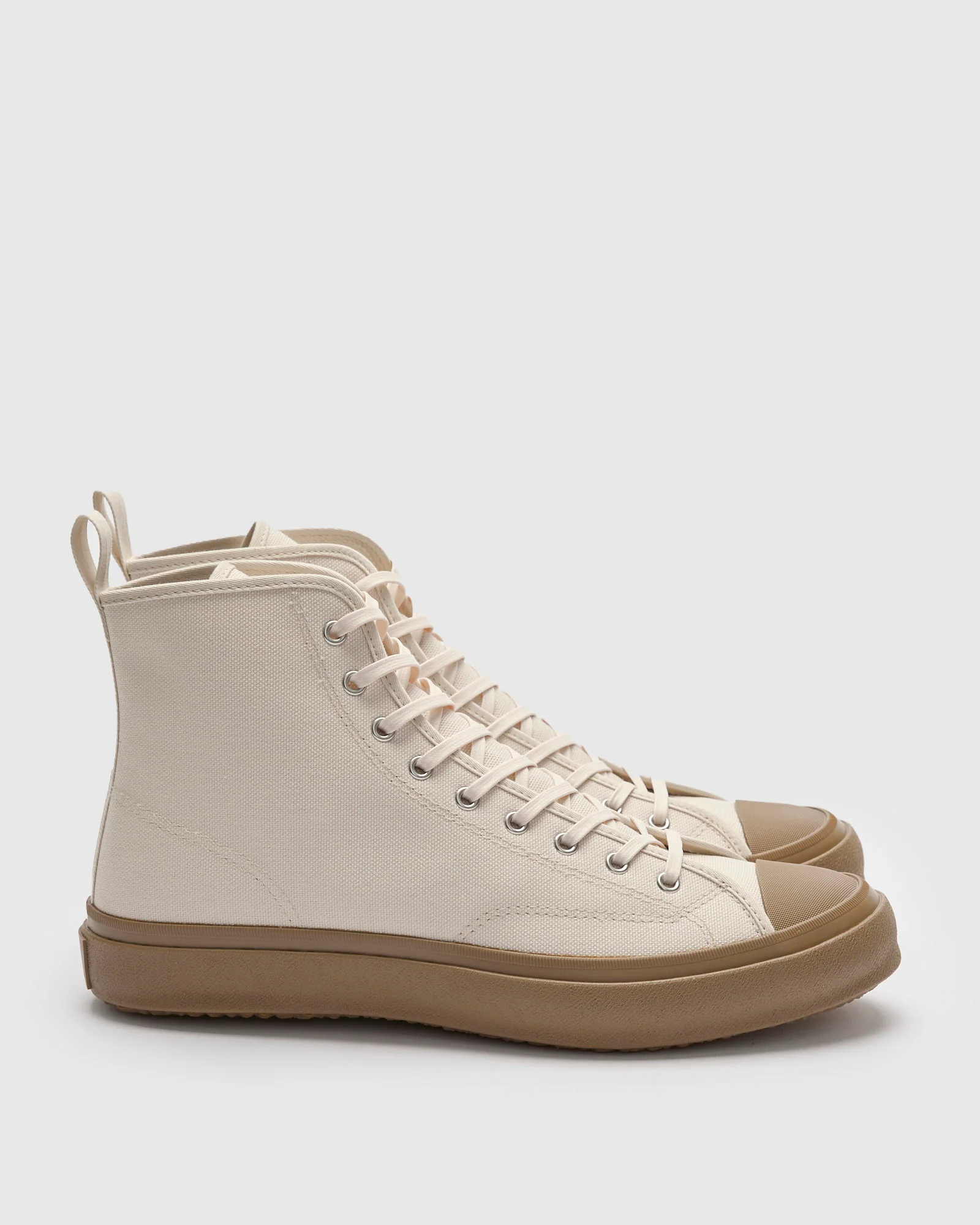Hi Basket Sneaker in Natural - Image 3