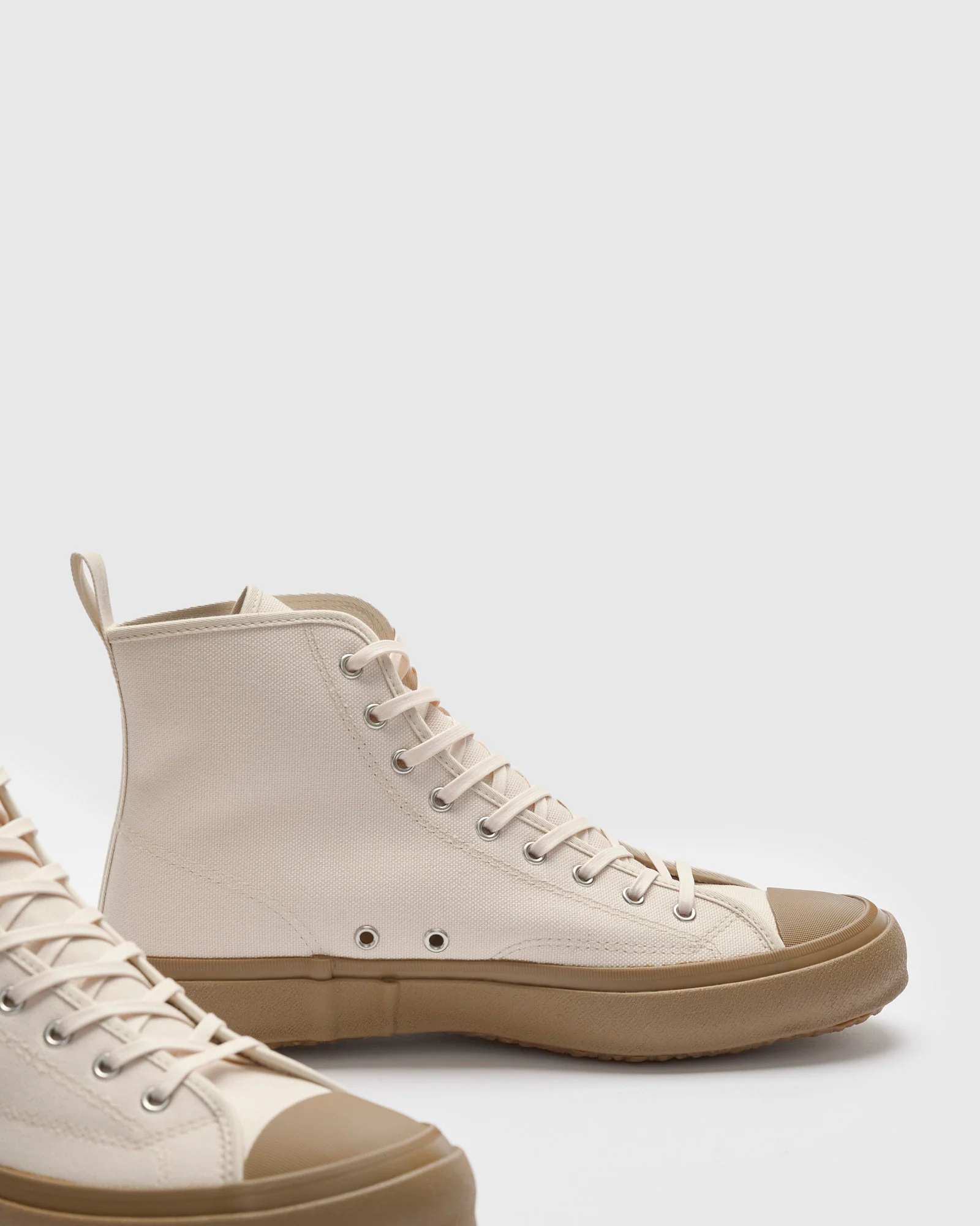 Hi Basket Sneaker in Natural - Image 4