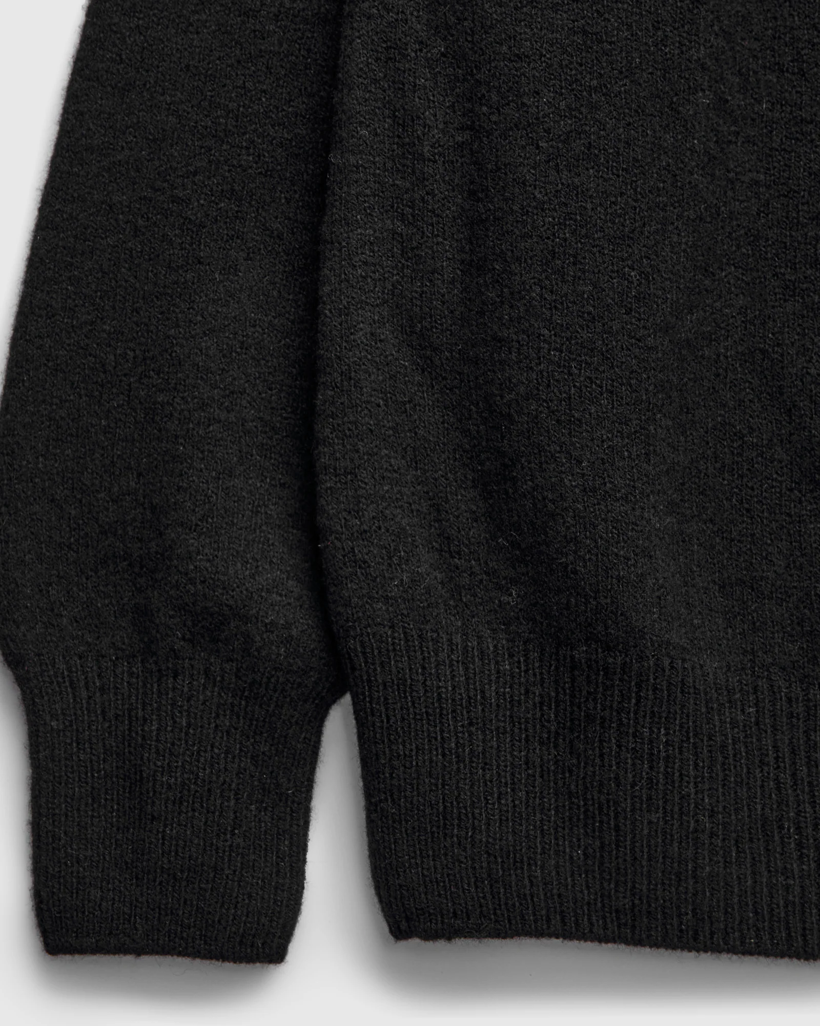 "High Pressure" Wool Zip Cardigan in Black - Image 5