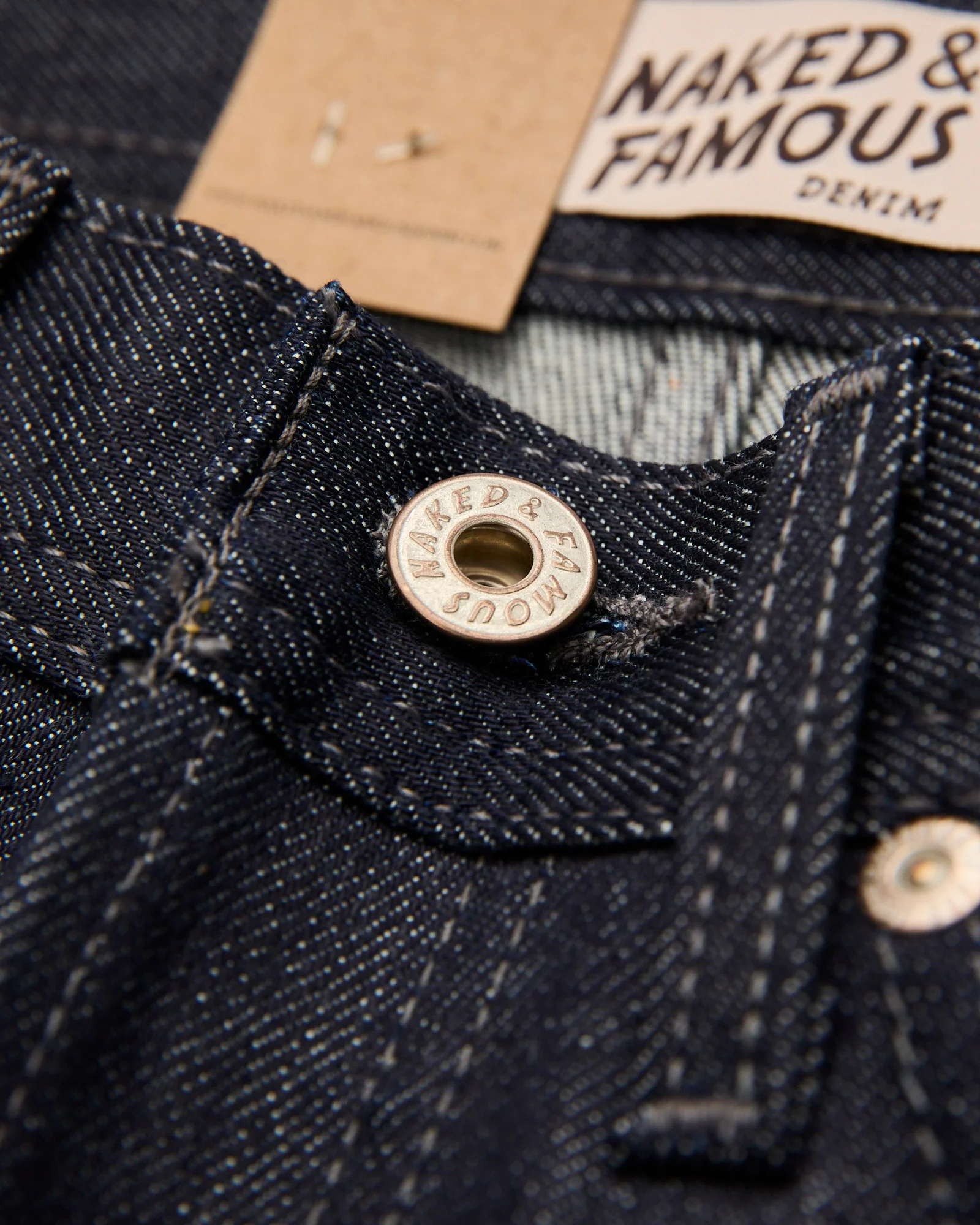 "Indigo Selvedge" 13oz Selvedge Denim - Weird Guy Fit - Image 6