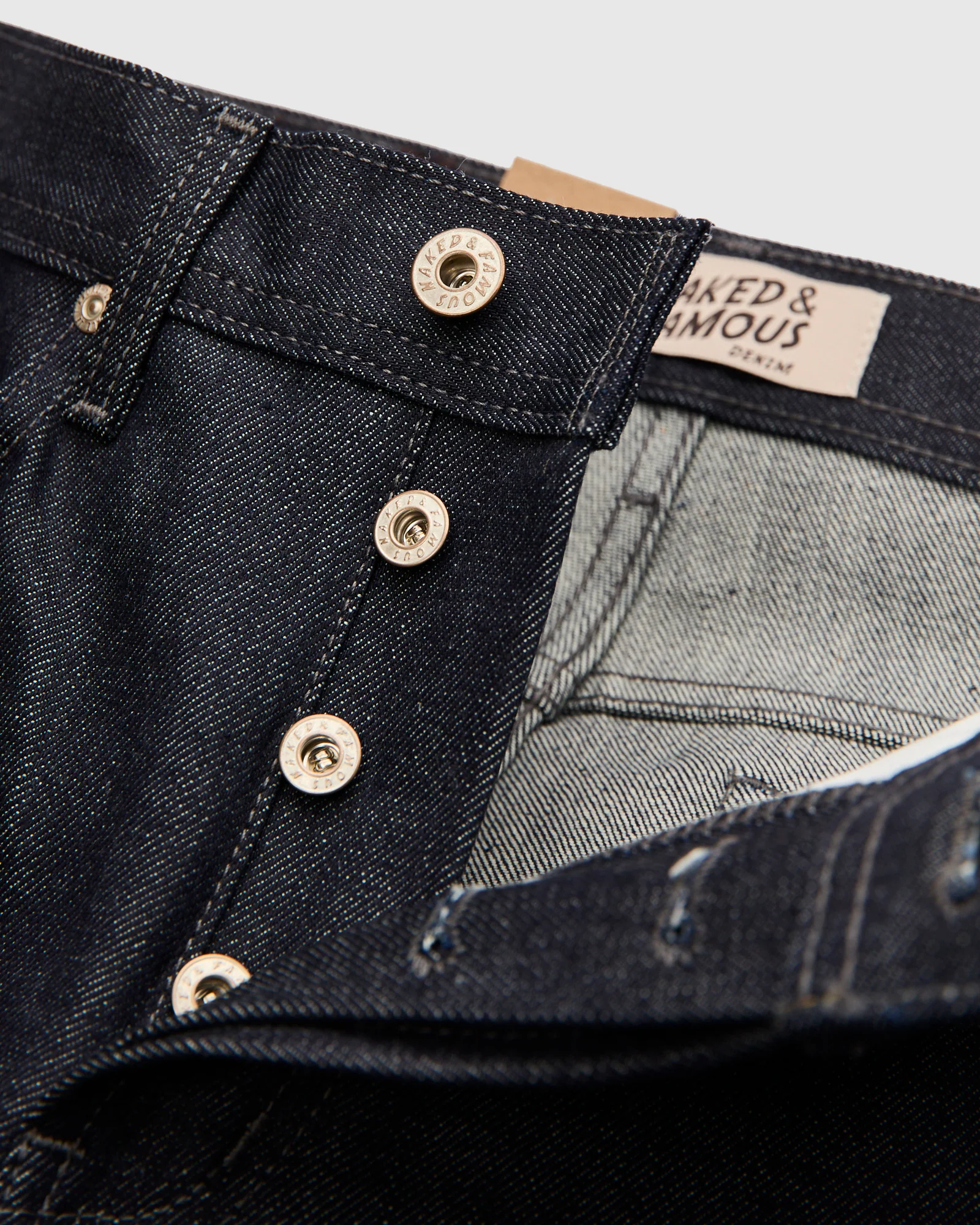 "Indigo Selvedge" 13oz Selvedge Denim - Weird Guy Fit - Image 7