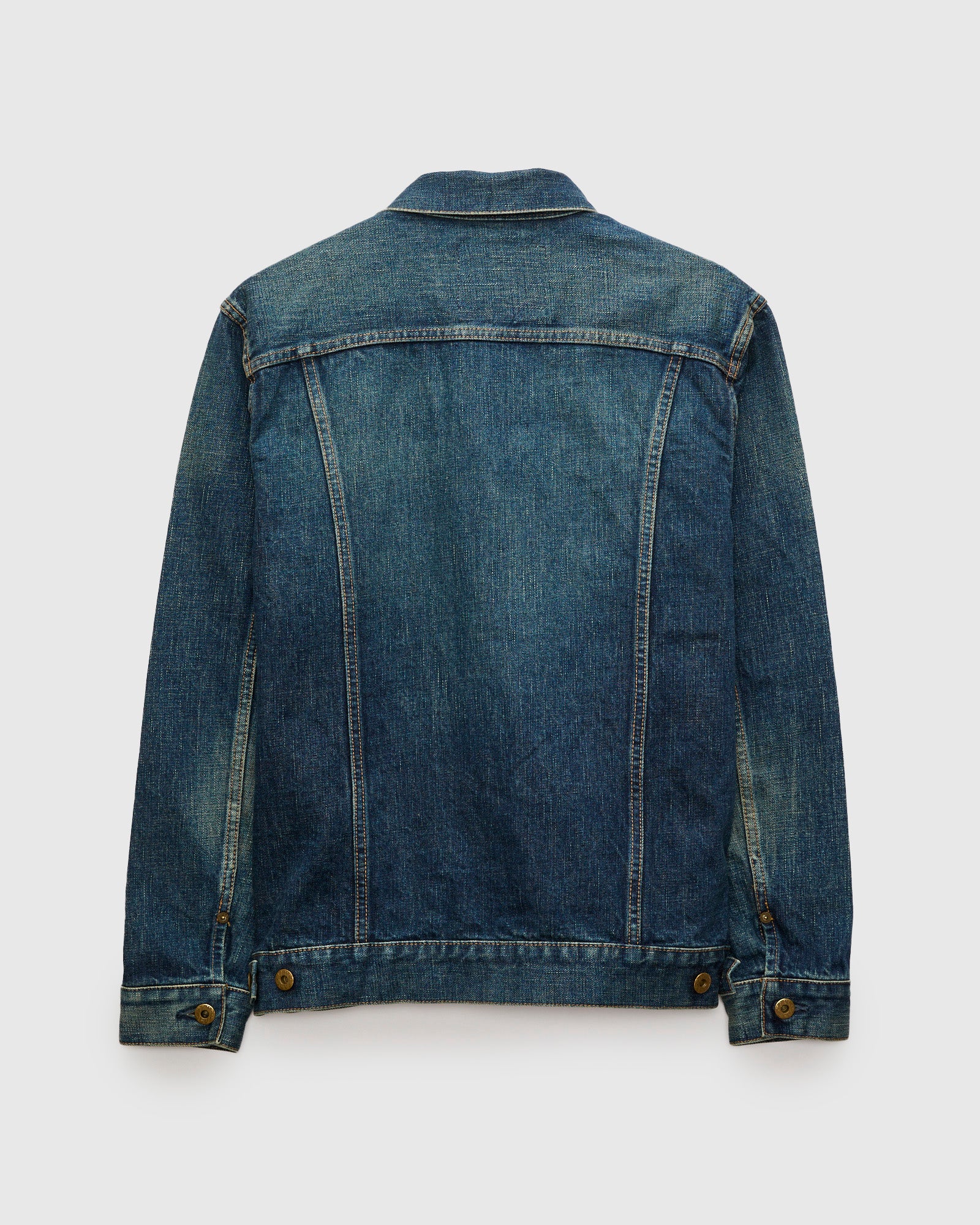 JBGJ1000-D01 14.8oz Type 2 Denim Jacket in Dark Wash Indigo - Image 3