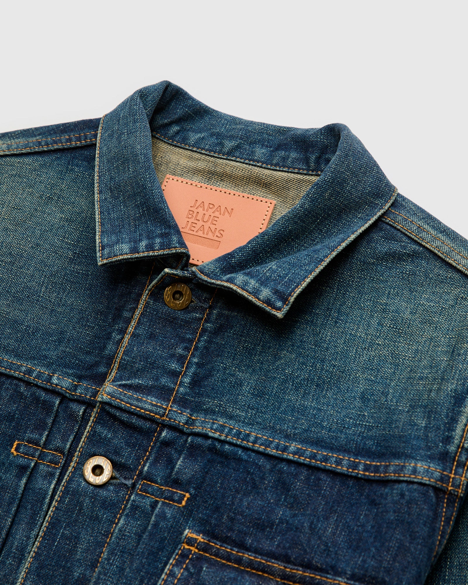 JBGJ1000-D01 14.8oz Type 2 Denim Jacket in Dark Wash Indigo - Image 4