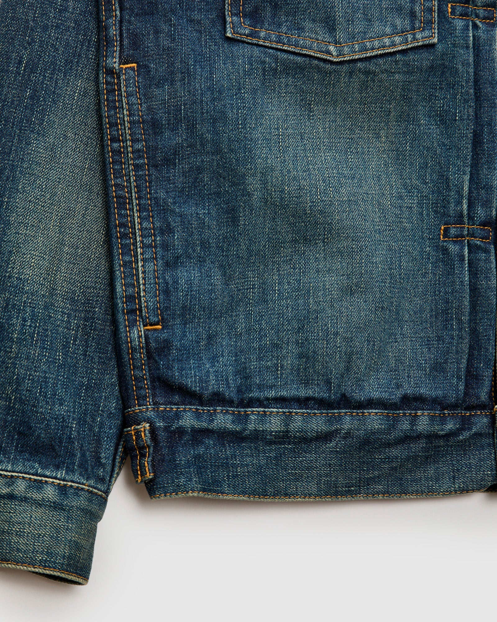 JBGJ1000-D01 14.8oz Type 2 Denim Jacket in Dark Wash Indigo - Image 7