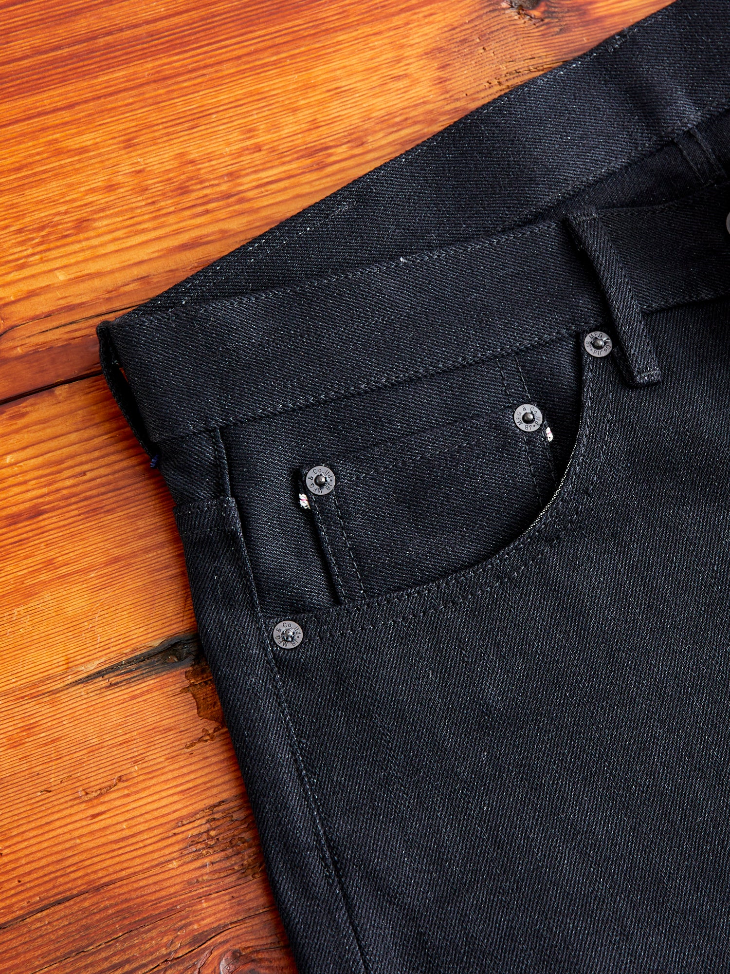JBO-670 16oz Black Selvedge Denim - High Tapered - Image 6