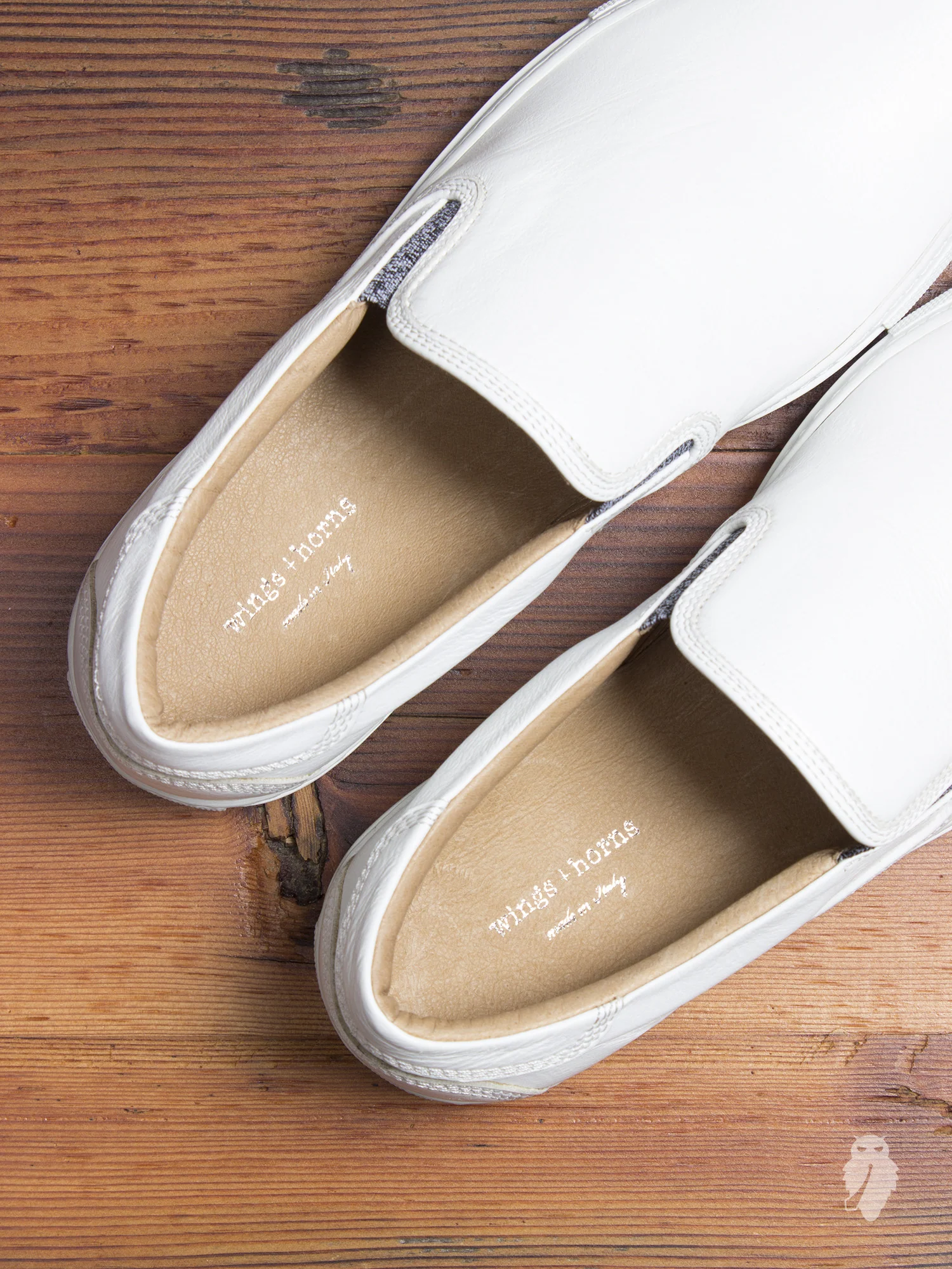 Leather Slip-On Sneaker in White - Image 6