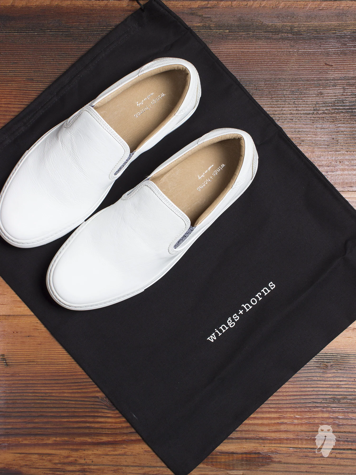 Leather Slip-On Sneaker in White - Image 7