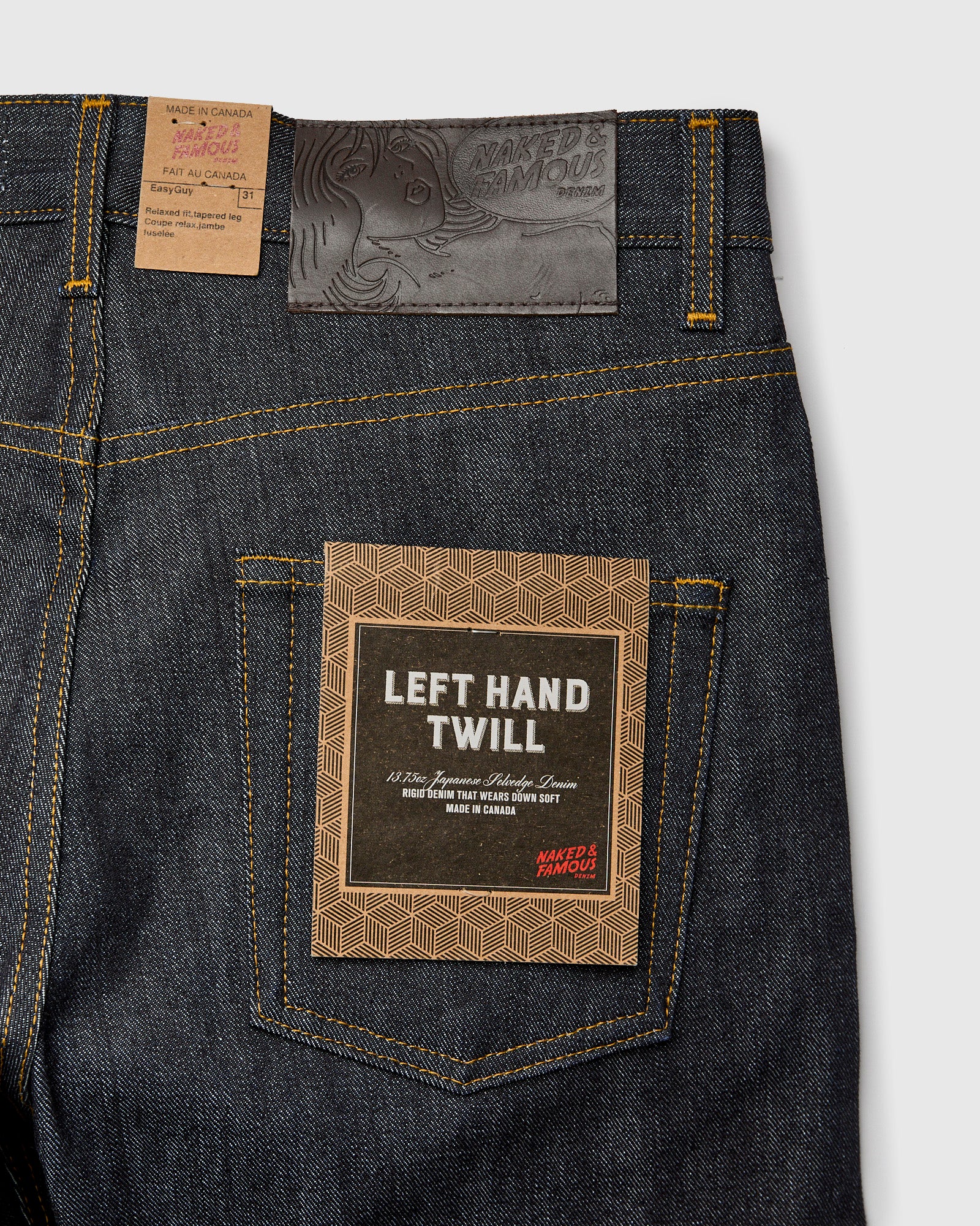 "Left Hand Twill" 13.75oz Selvedge Denim - Easy Guy Fit - Image 4