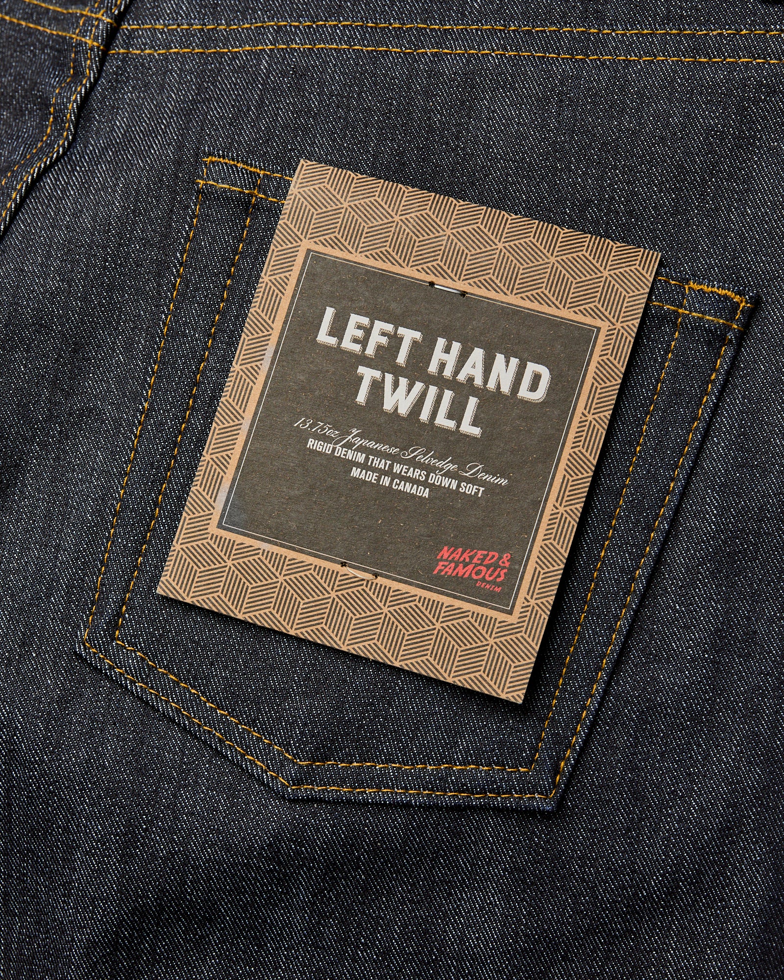 "Left Hand Twill" 13.75oz Selvedge Denim - Easy Guy Fit - Image 5